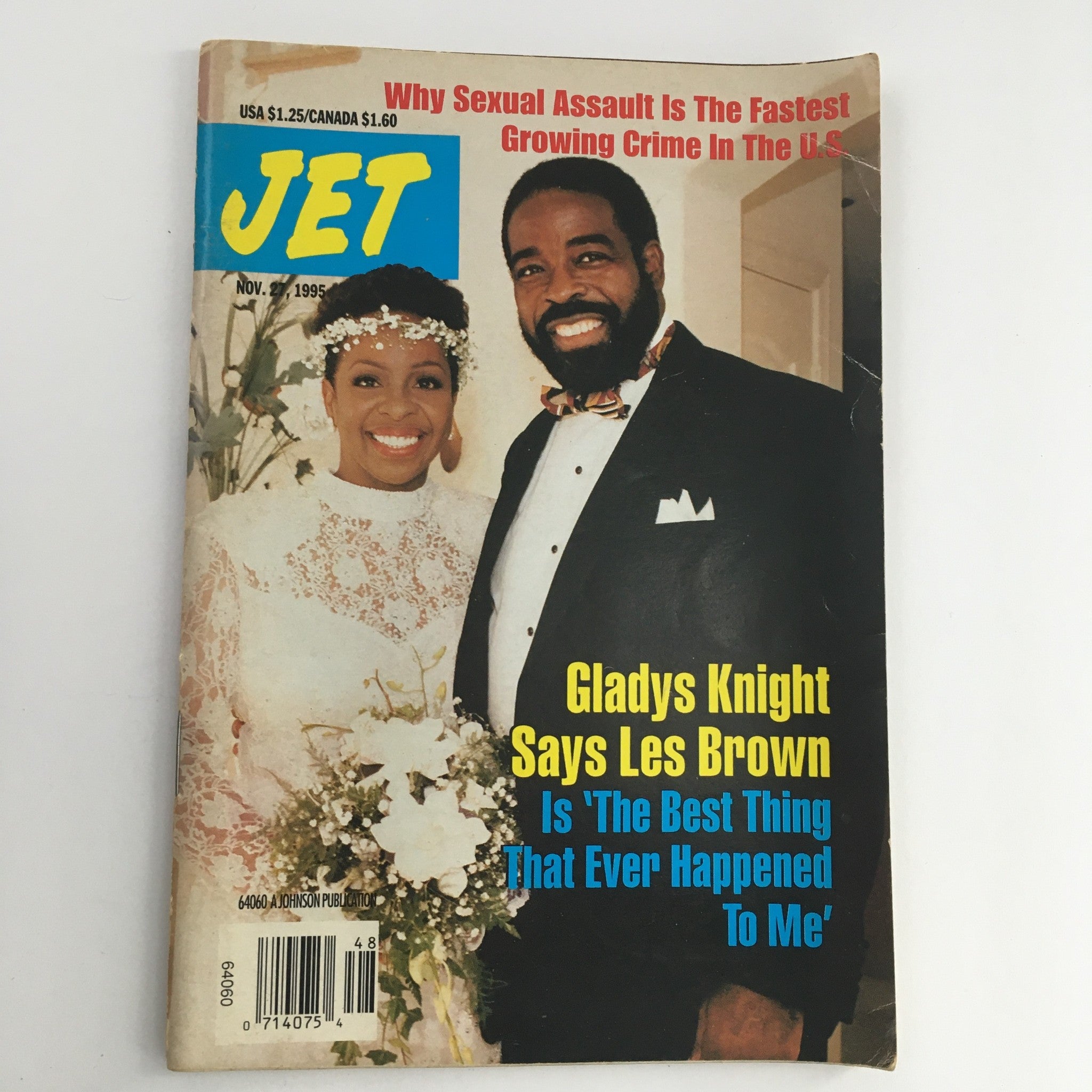 Jet Magazine November 27 1995 Glayds Knight and Les Brown Marriage, No Label