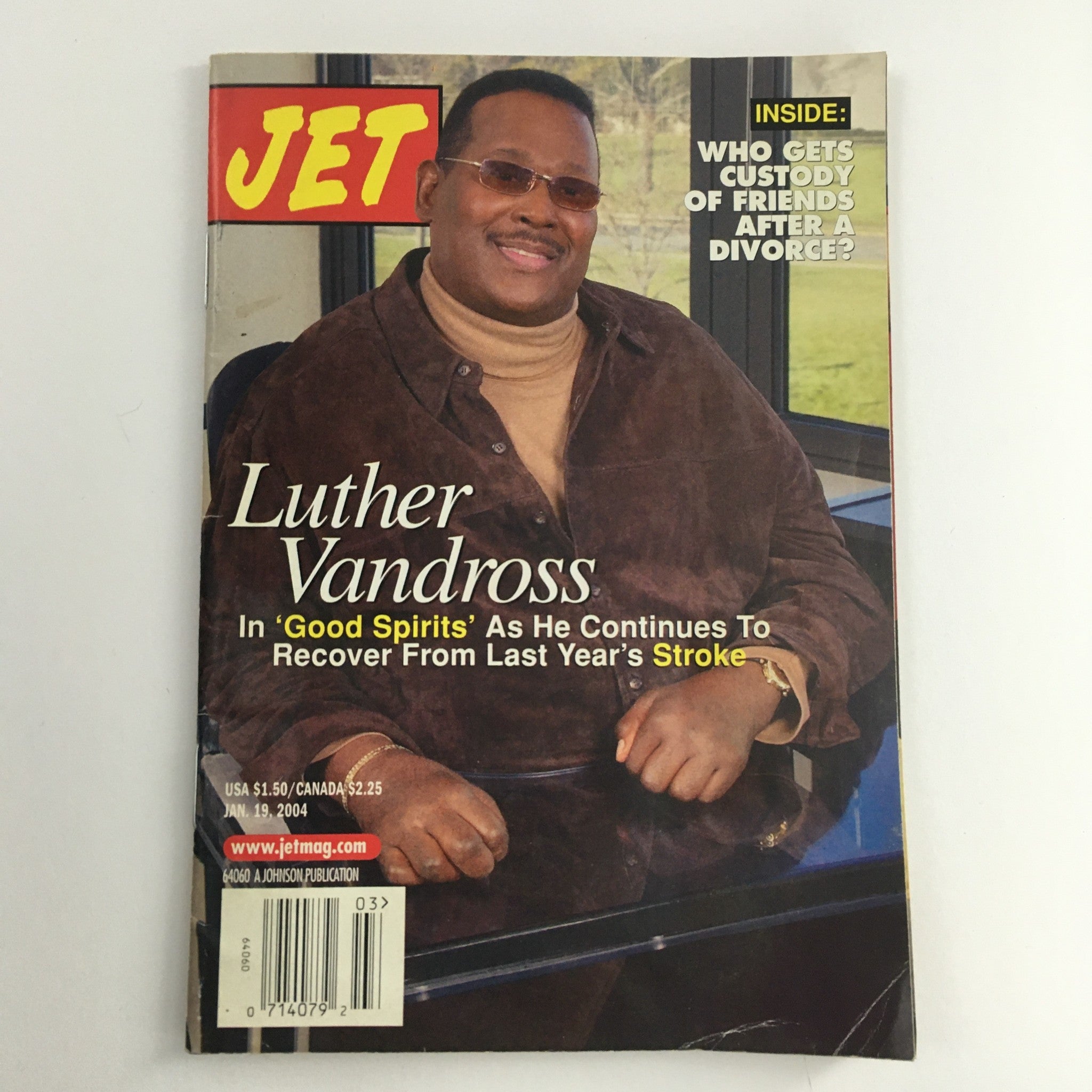 Jet Magazine January 19 2004 Luther Vandross in Good Spirits Feature, No Label