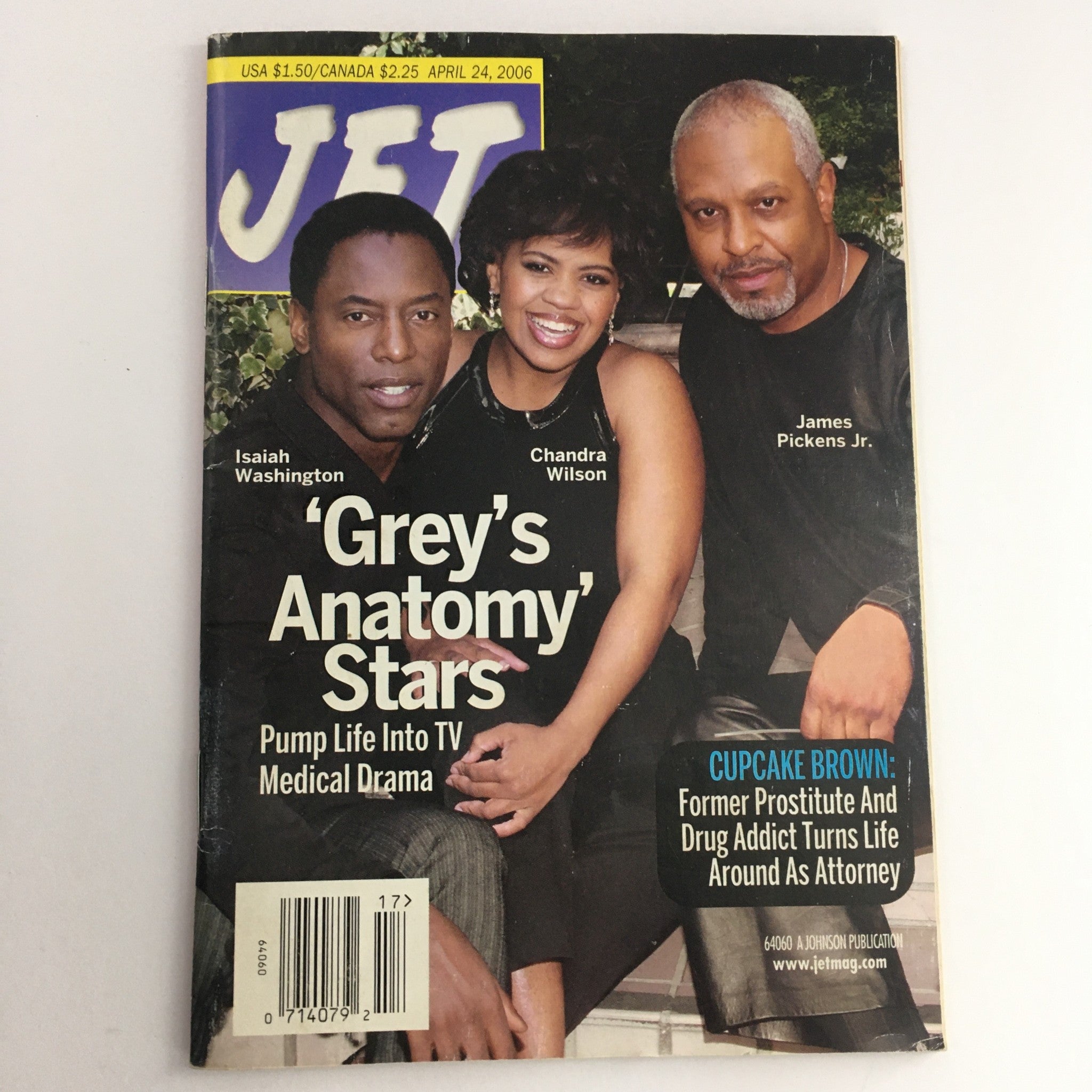 Jet Magazine April 24 2006 Isaiah Washington & Chandra Wilson & James Pickens Jr