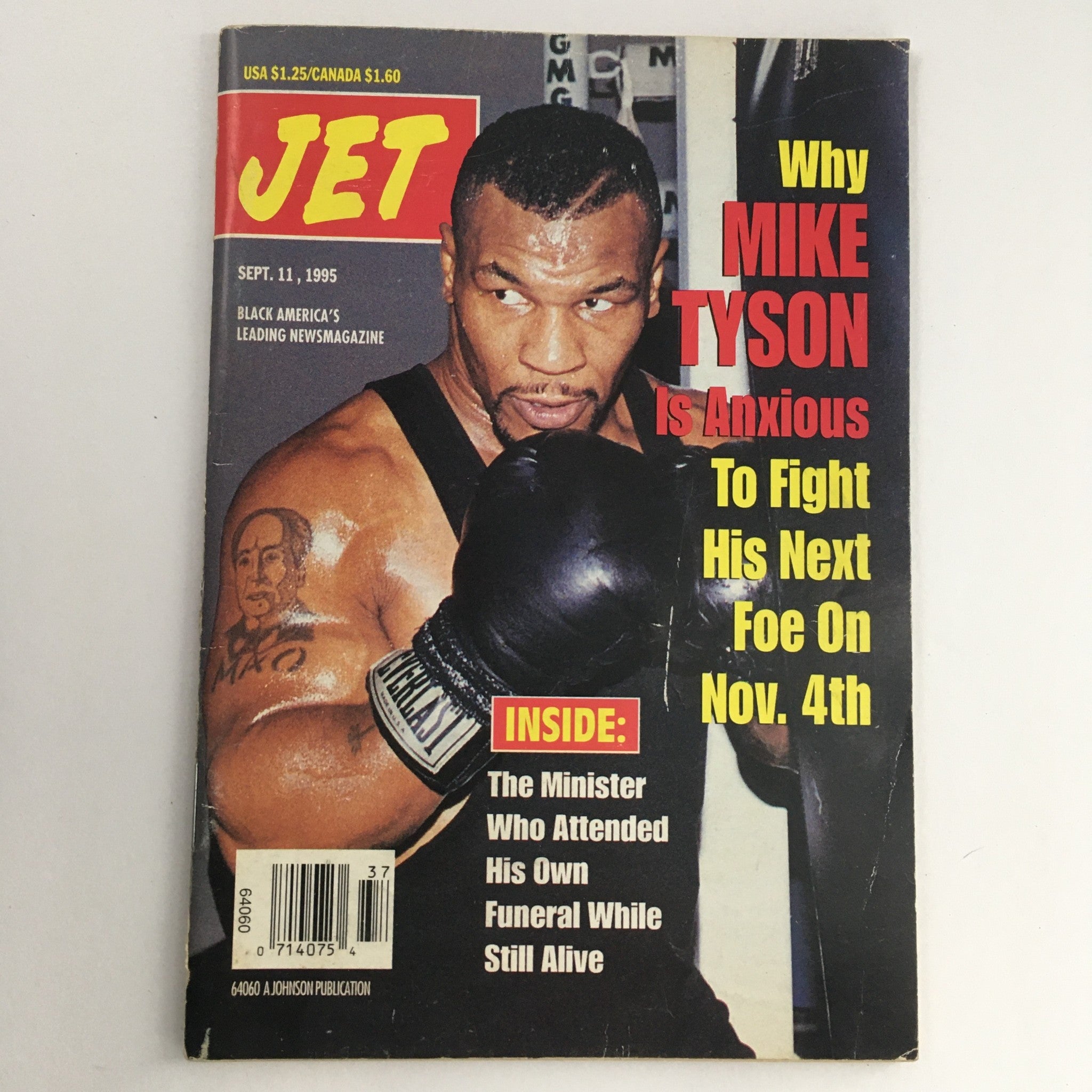 Jet Magazine September 11 1995 Mike Tyson is Anxious To Fight His Next Foe