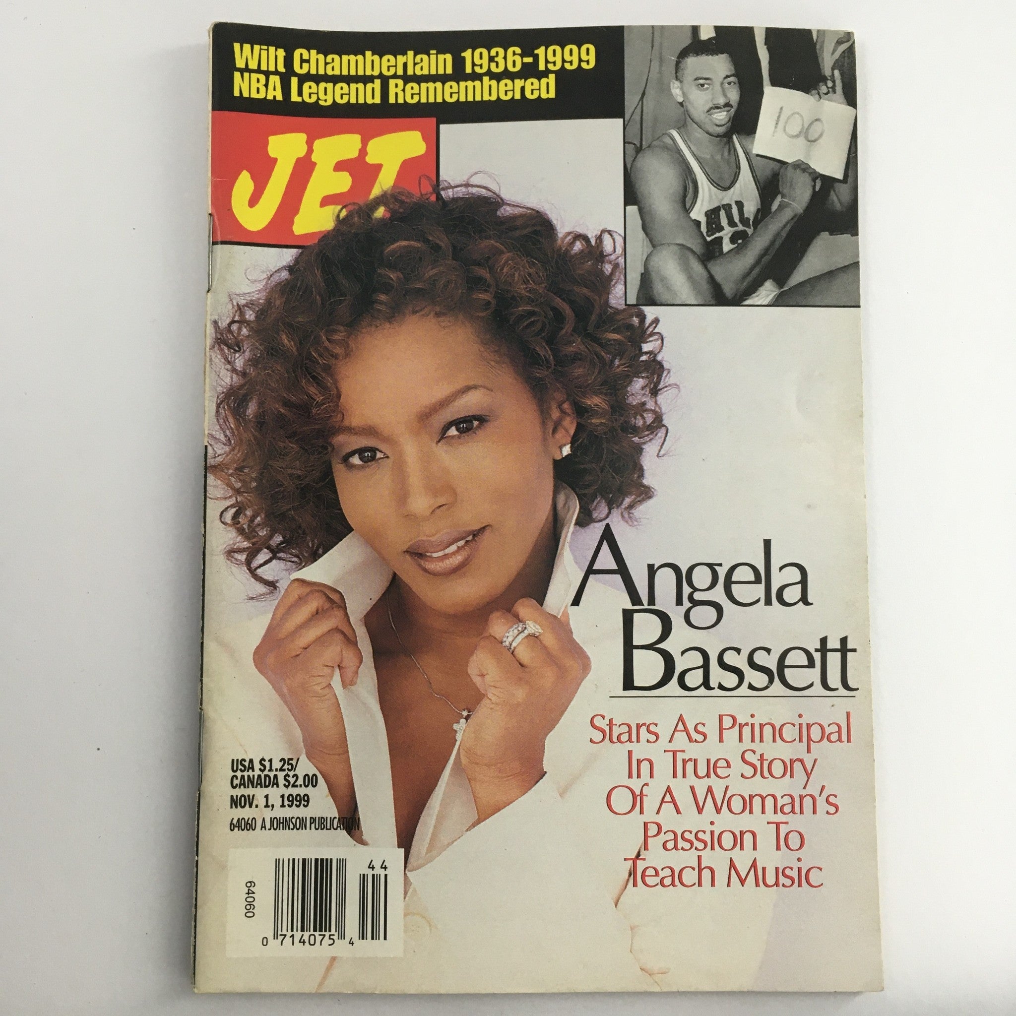 Jet Magazine November 1 1999 Angela Bassett Passion & NBA Wilt Chamberlain