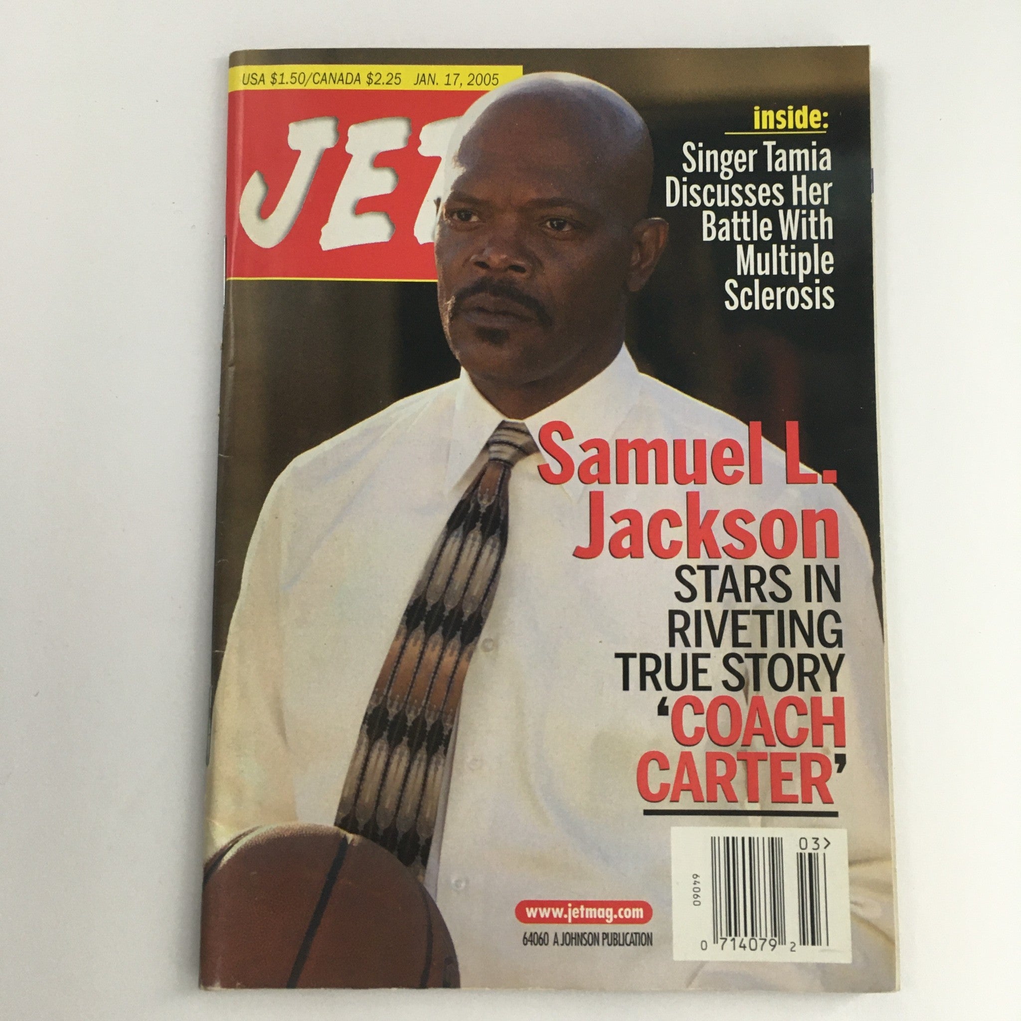 Jet Magazine January 17 2005 Samuel L. Jackson Stars in Film 'Coach Carter' VG