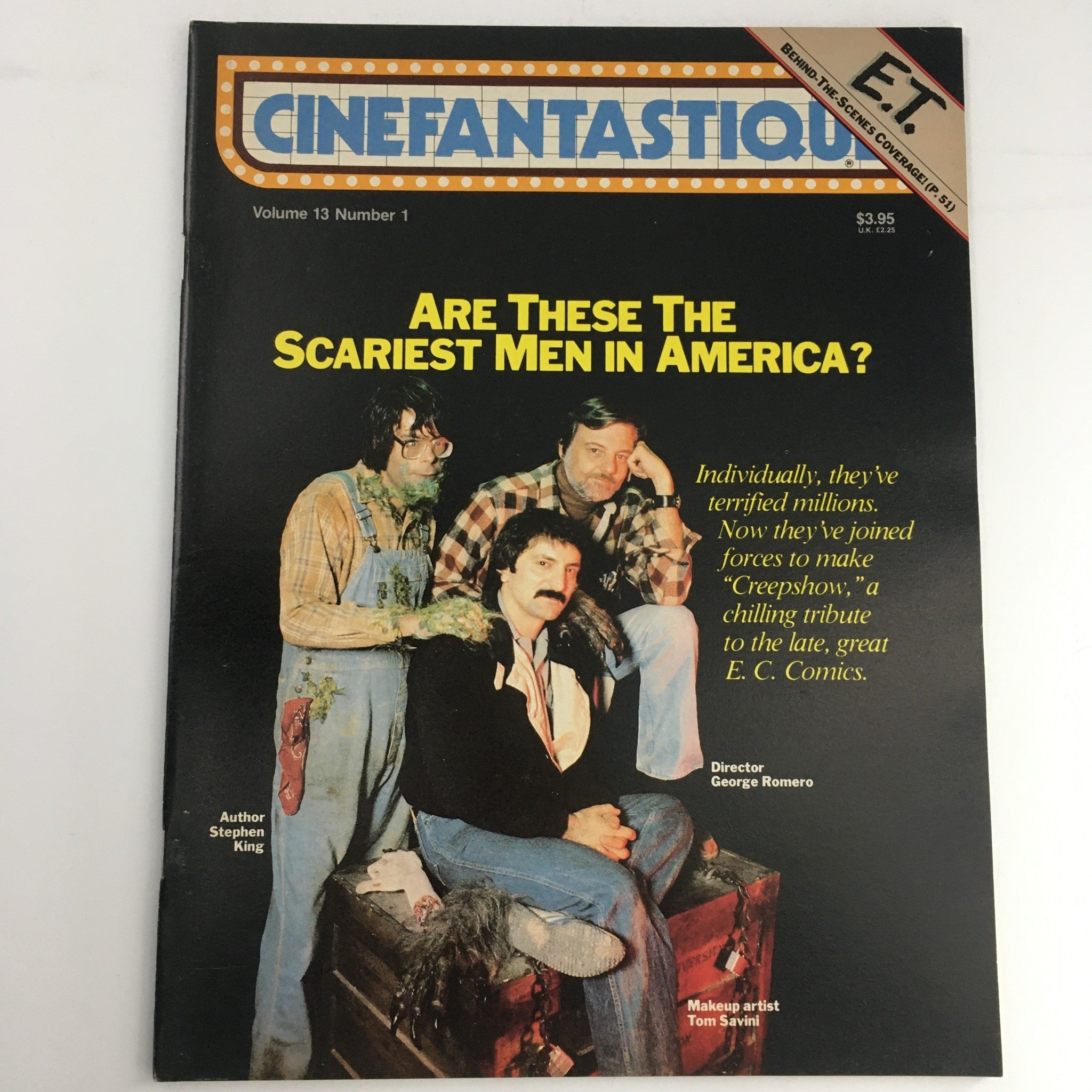 Cinefantastique September-October 1982 Vol 13 #1 Stephen King & George Romero VG