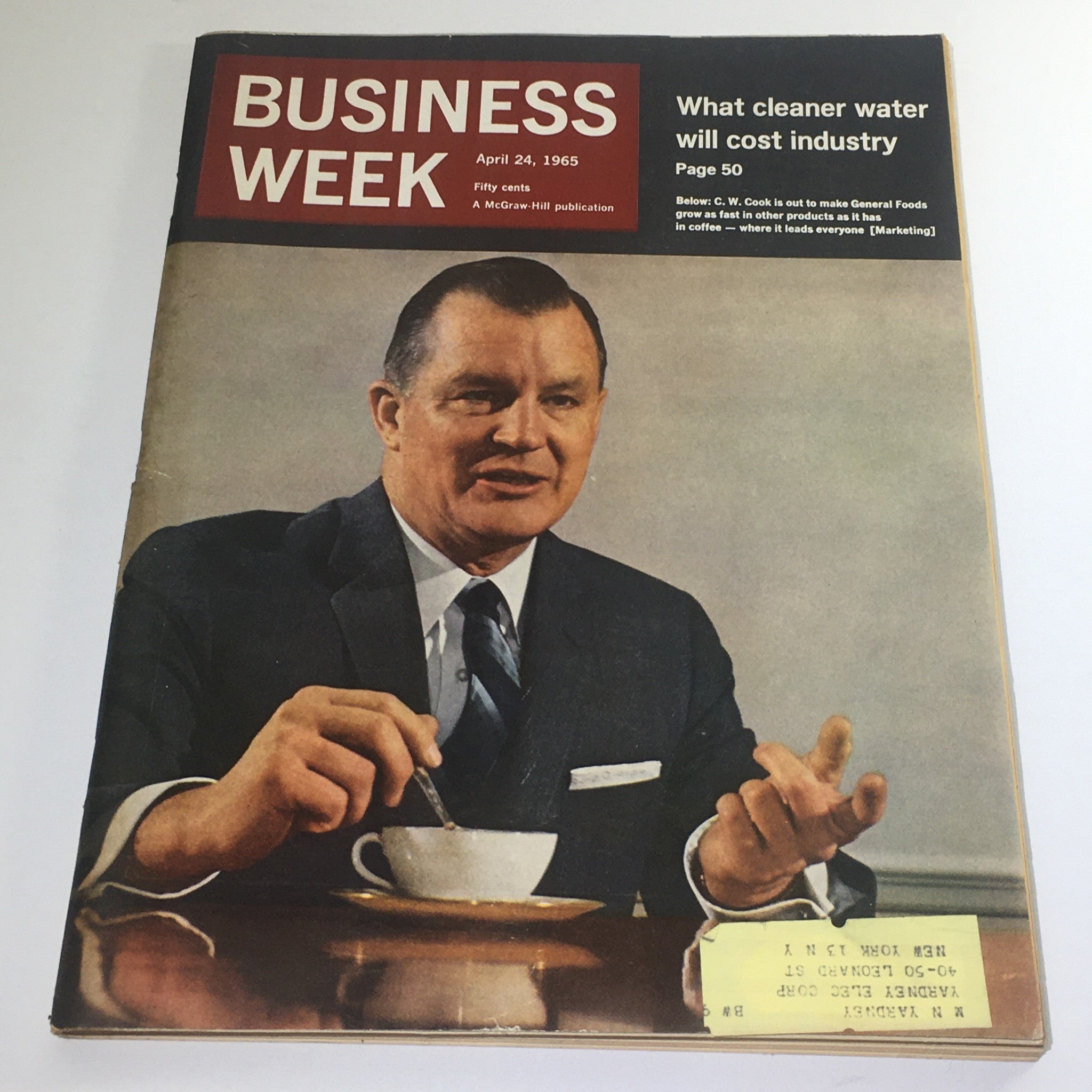 Business Week Magazine: April 24 1965 - C.W. Cook Out To Make General Foods Grow