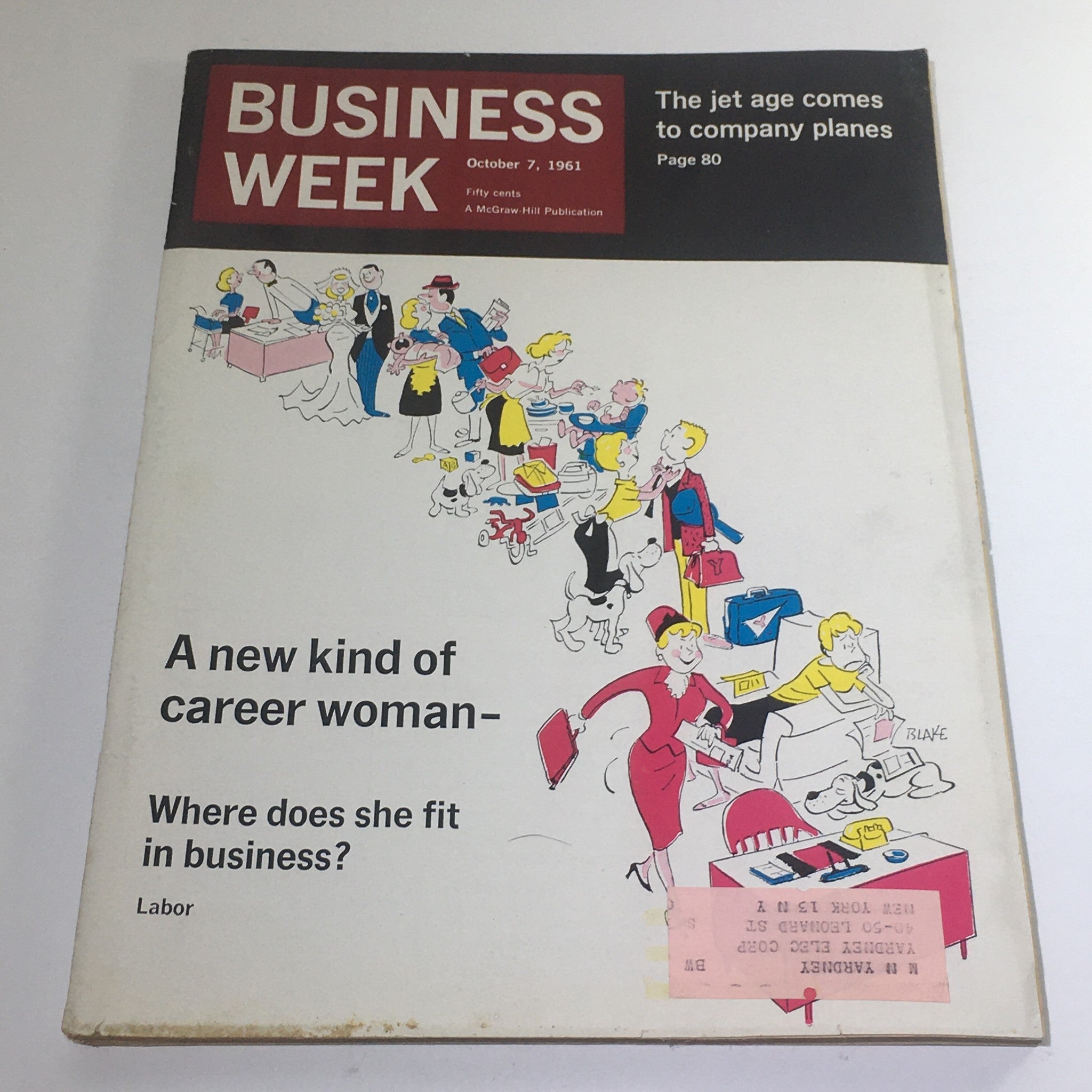 Business Week Magazine: October 7 1961 - New Kind of Career Woman/Company Planes