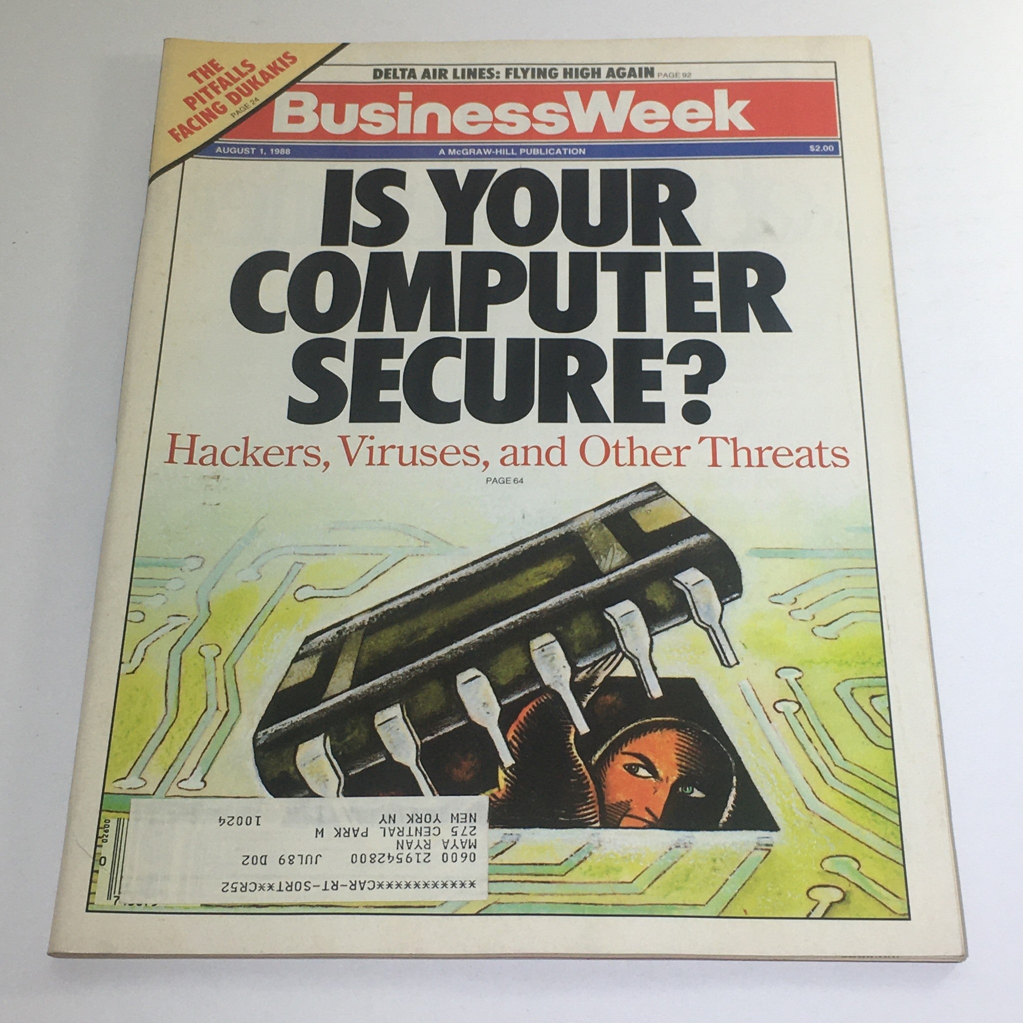 Business Week Magazine: August 1 1988 - Hackers, Viruses, and Other Threats