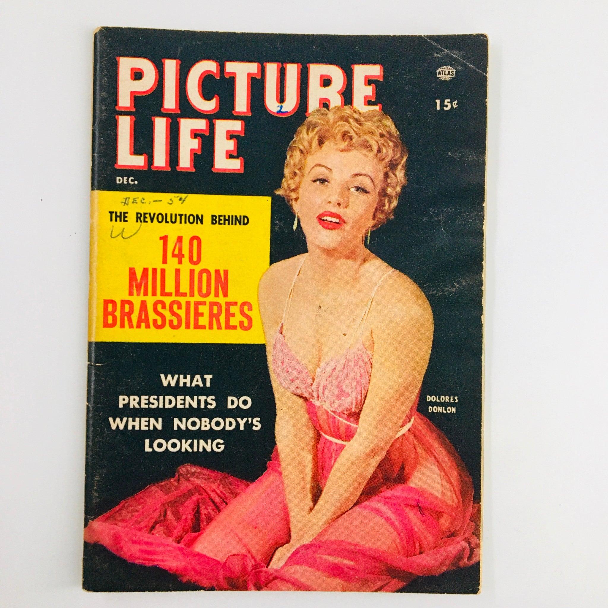 VTG Picture Life Magazine December 1954 Dolores Donlon One Little Mink No Label