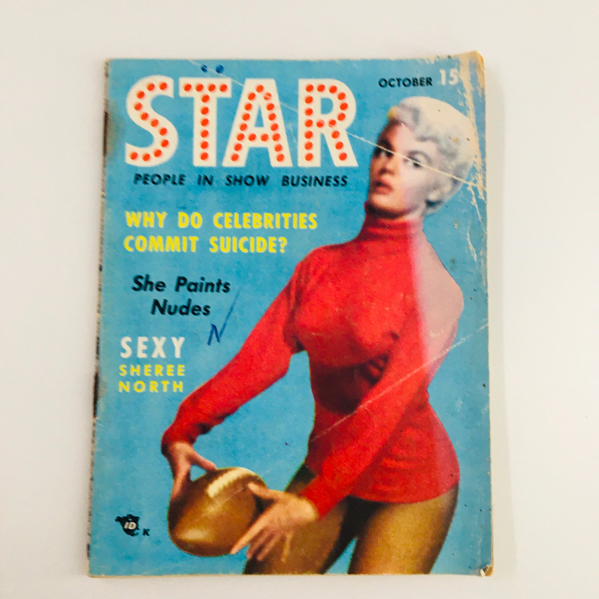 VTG Star Magazine October 1954 Why Do Celebrities Commit Suicide? No Label