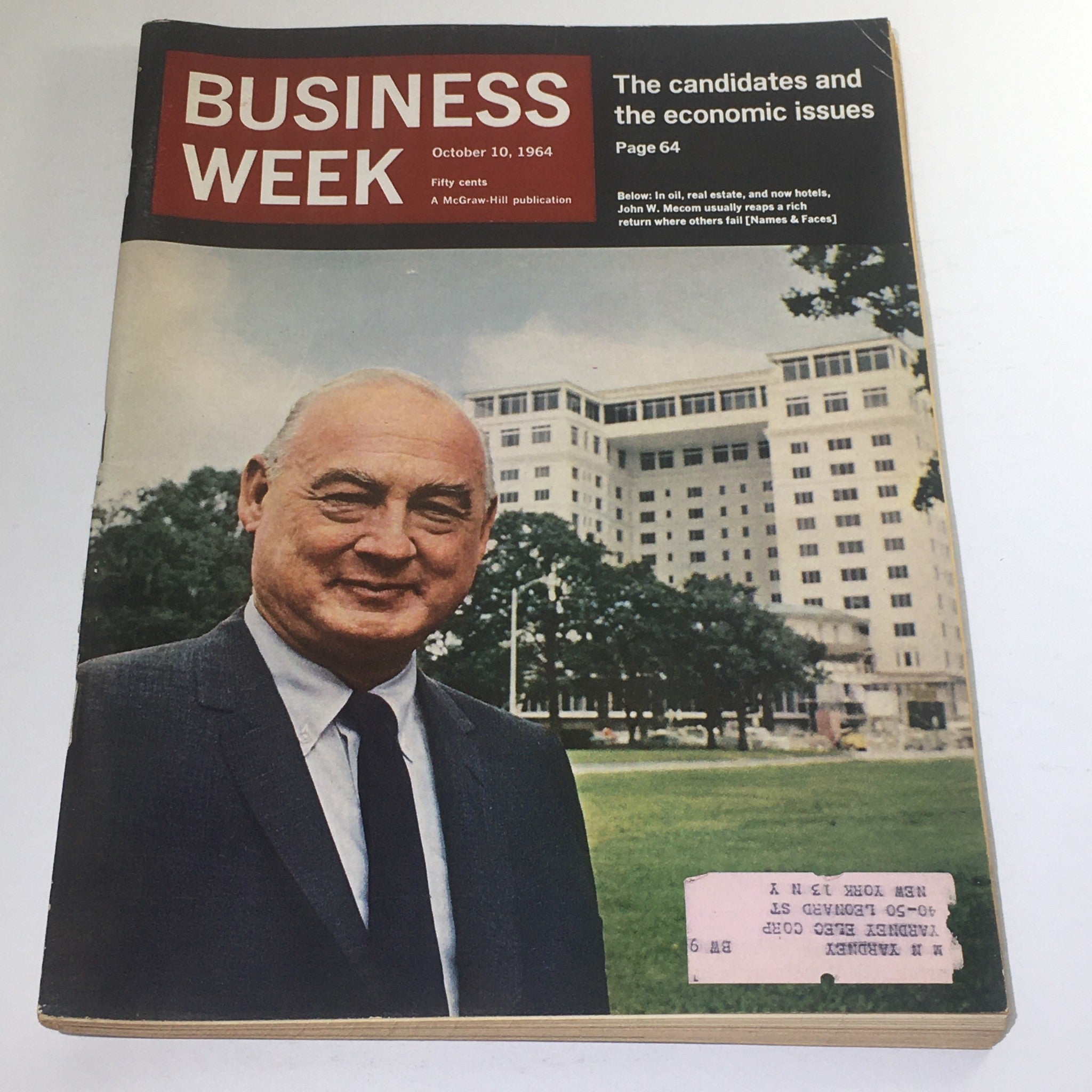 Business Week Magazine: October 10 1964 - John W. Mecom, Rich Return From Oil