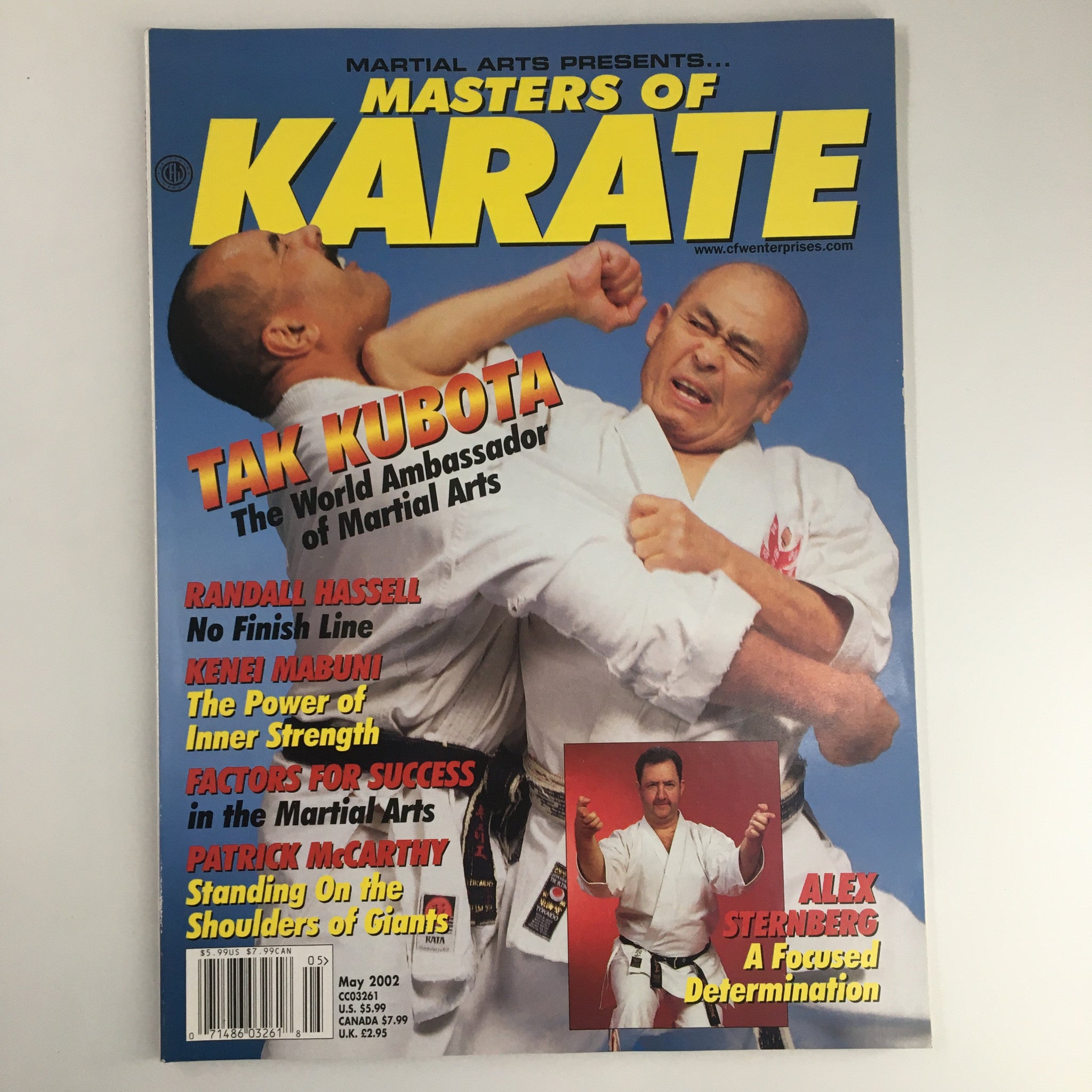 Masters of Karate Magazine May 2002 Randall Hassell & Alex Sternberg No Label VG