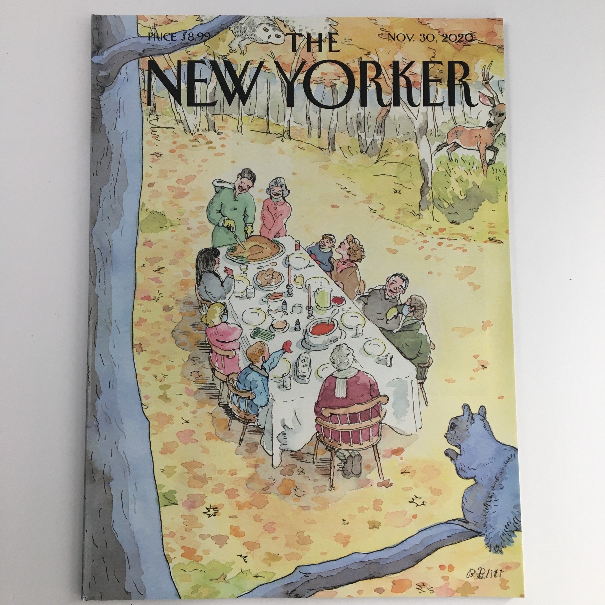 The New Yorker November 30 2020 Full Magazine Theme Cover Barry Blitt, VG