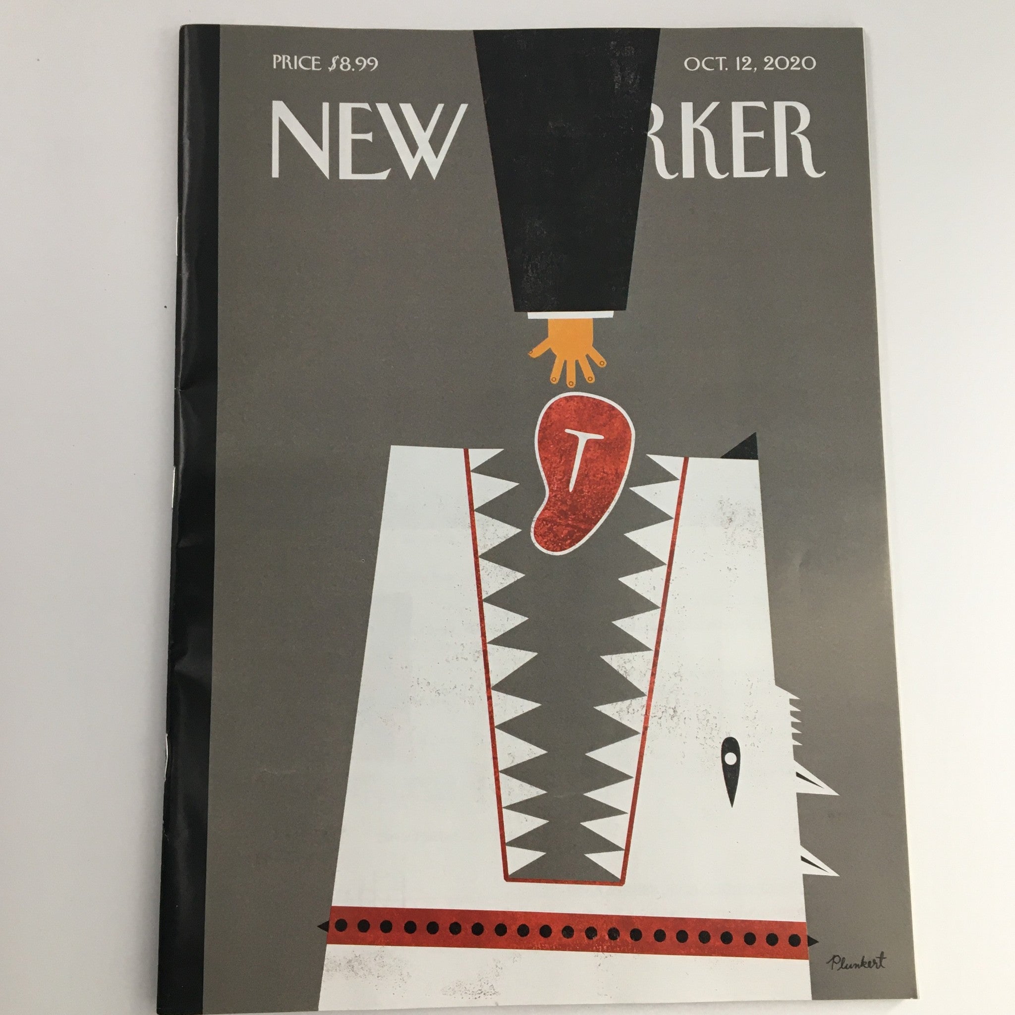 The New Yorker October 12 2020 Full Magazine Theme Cover David Plunkert