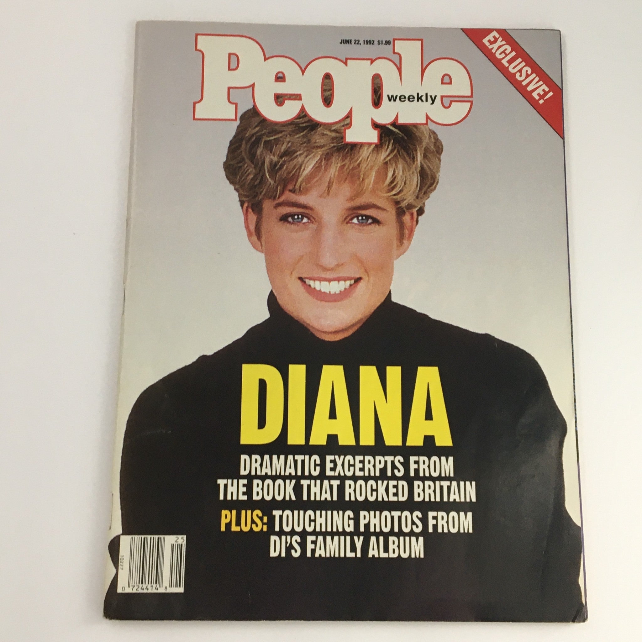 People Weekly Magazine June 22 1992 Princess Diana's Family Album, No Label