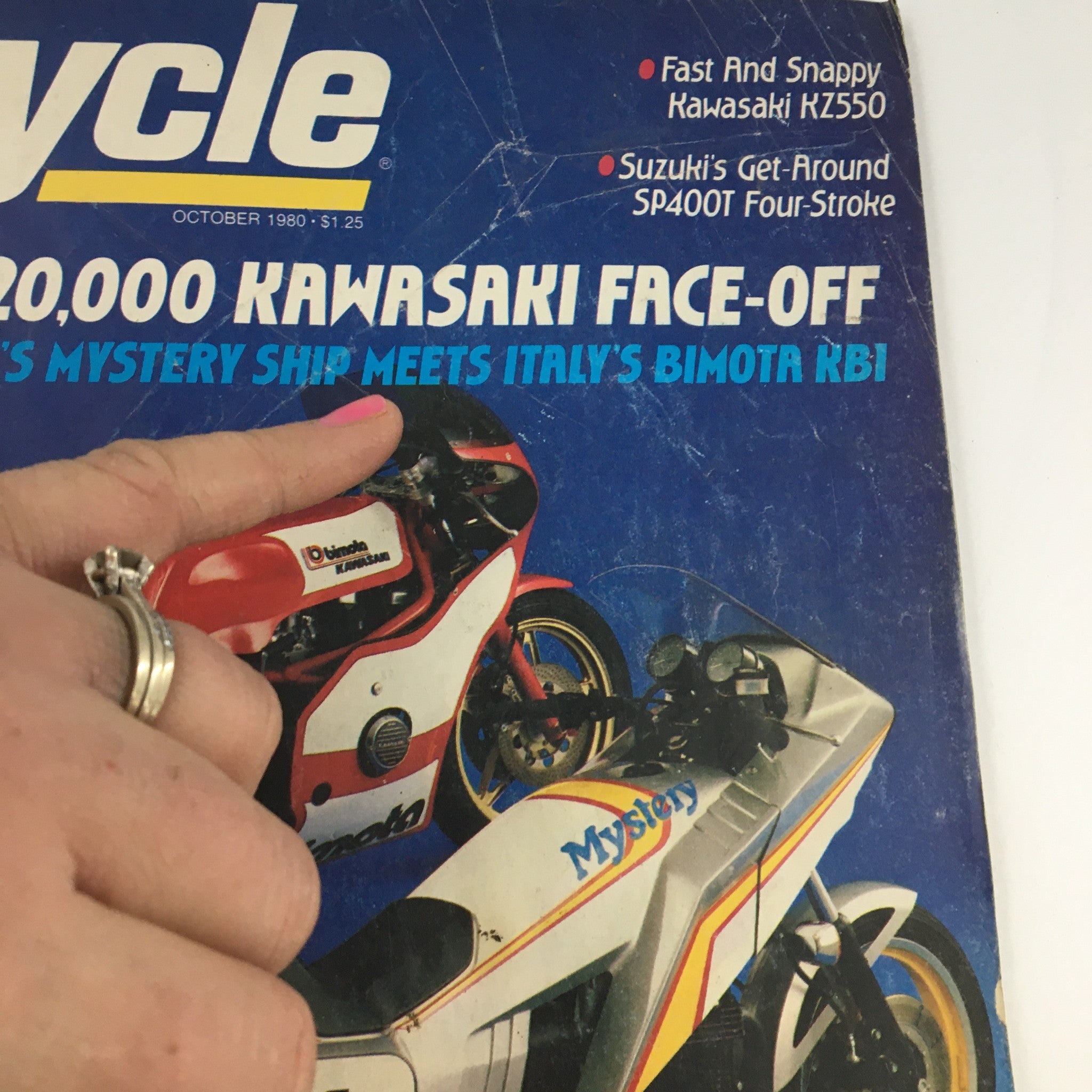 Cycle Magazine October 1980 Bimota KB1 & Suzuki SP400T & Kawasaki KZ550 Feature