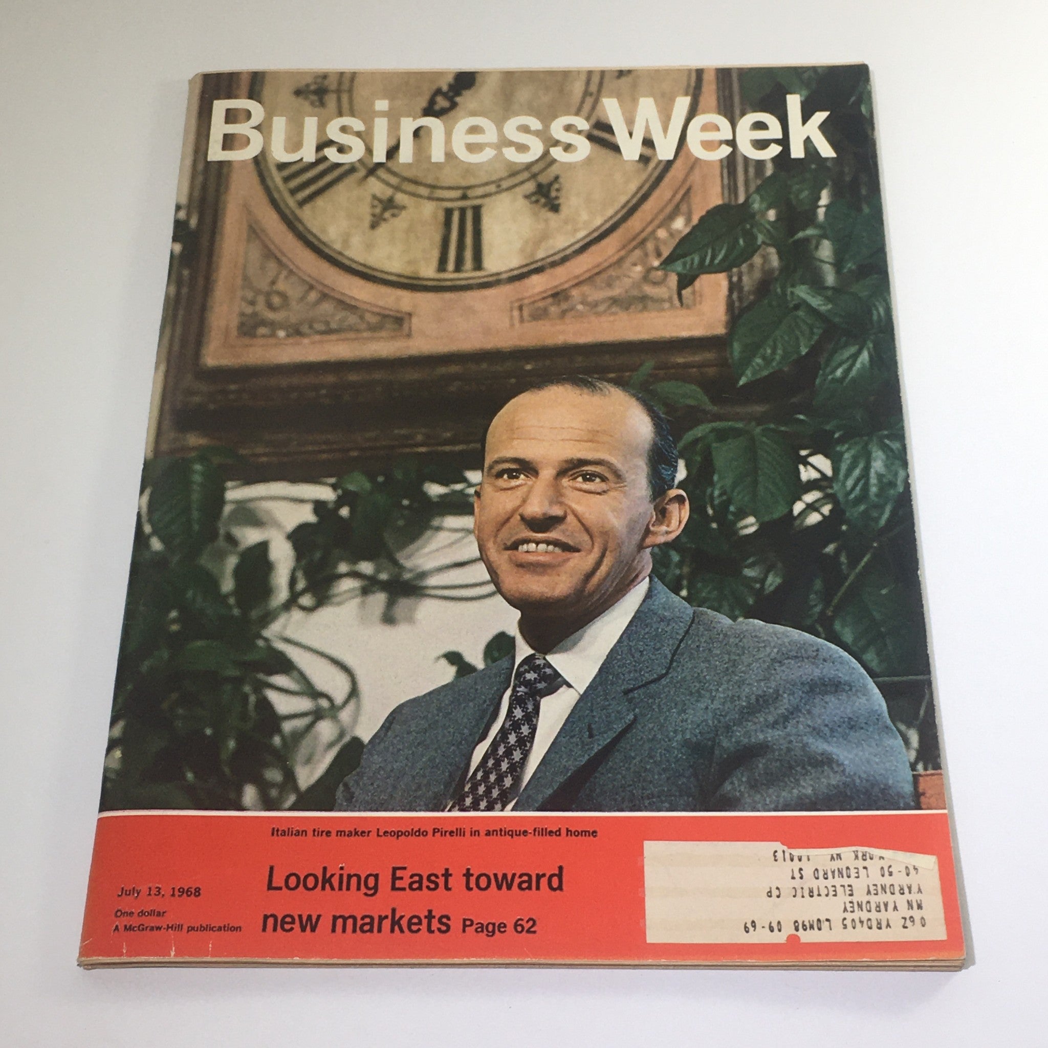 Business Week Magazine: June 13 1968 - Italian Tire Maker Leopido Pirelli