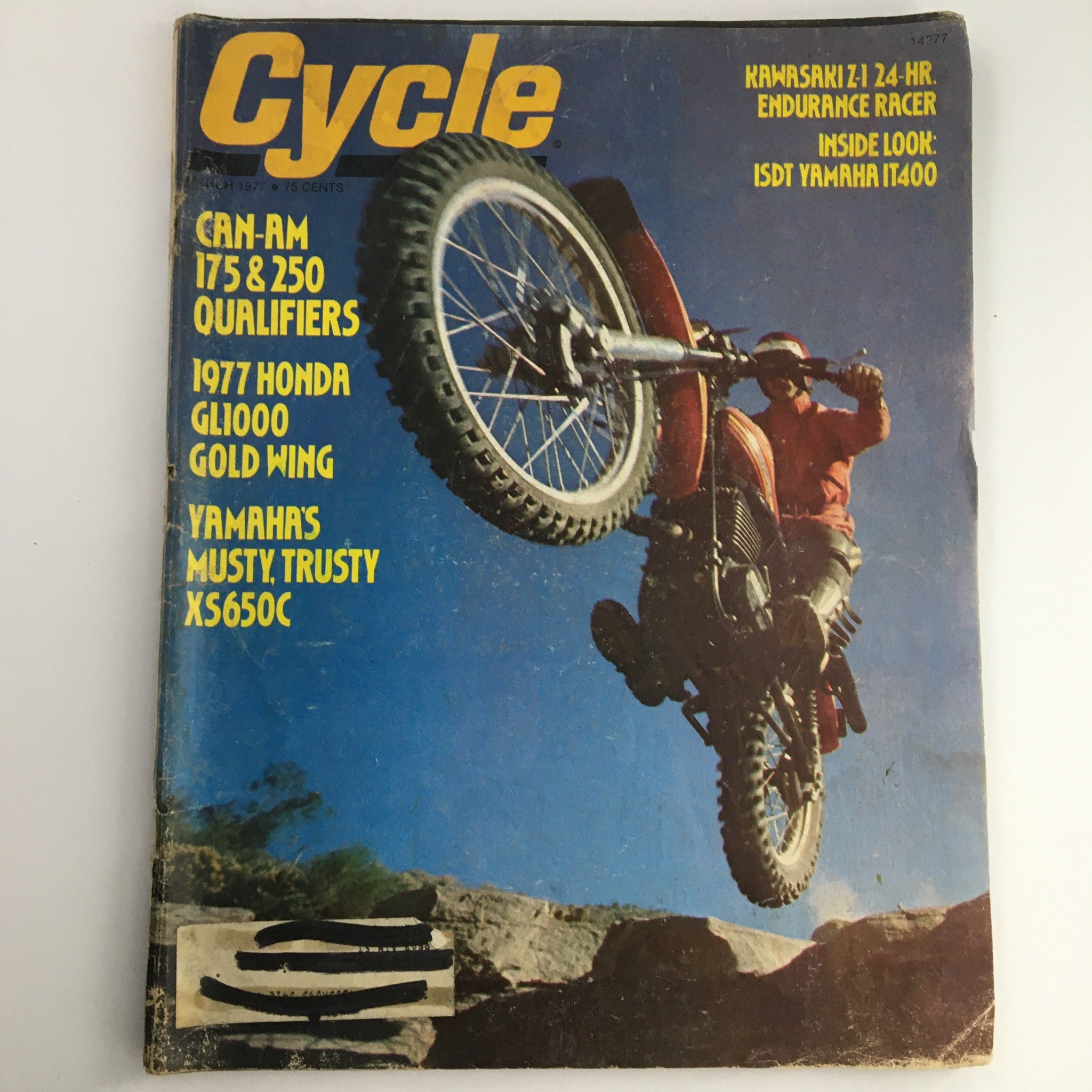 Cycle Magazine March 1977 Can-Am 175 & 250 & Honda GL1000 & Yamaha XS650C