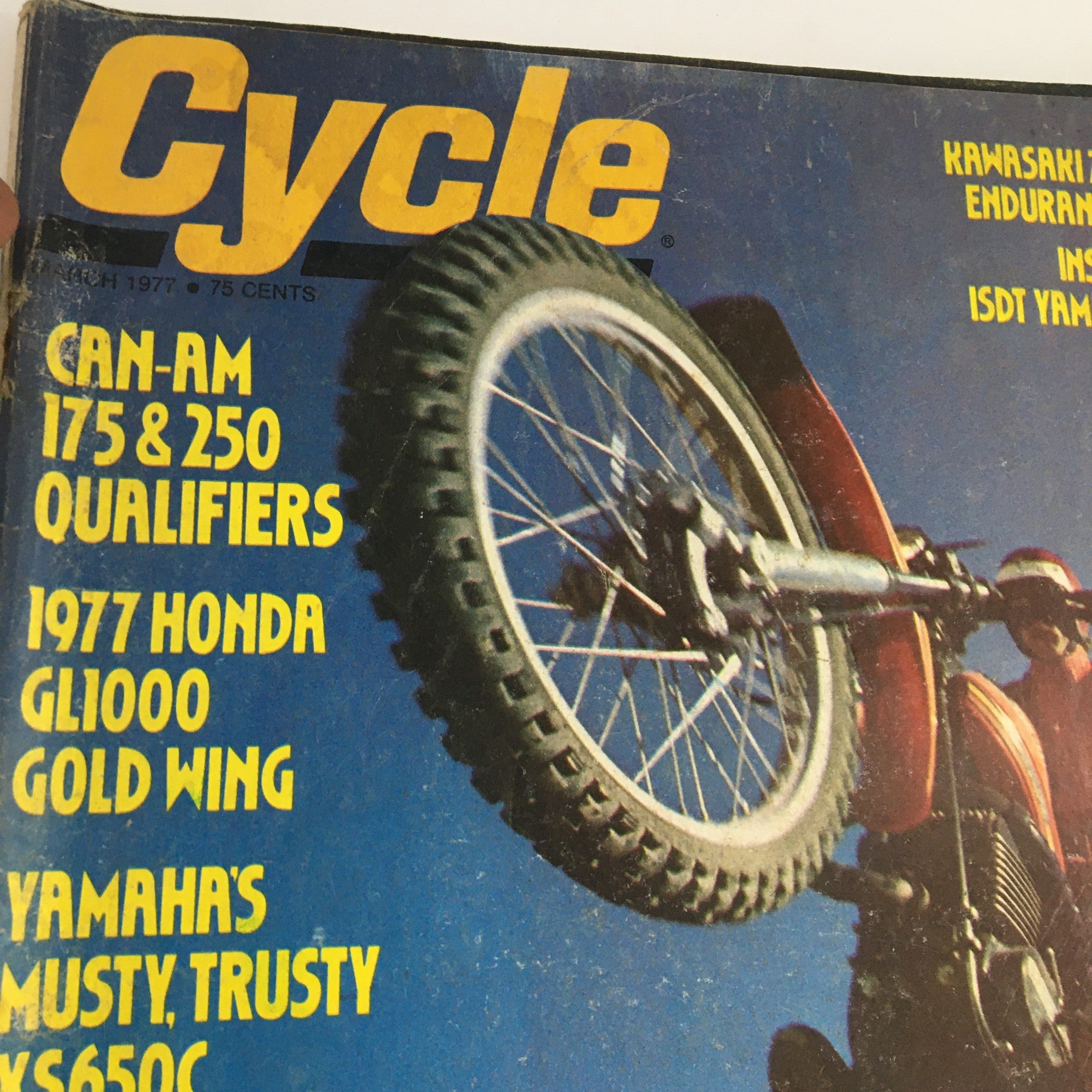 Cycle Magazine March 1977 Can-Am 175 & 250 & Honda GL1000 & Yamaha XS650C