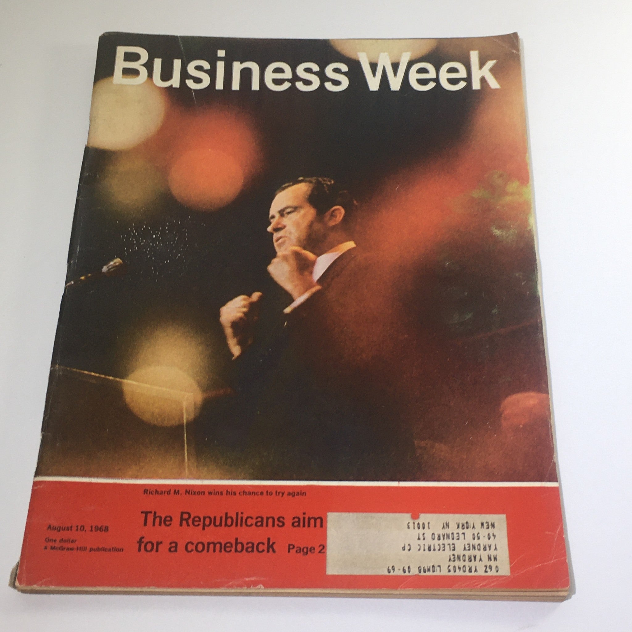 Business Week Magazine: August 10 1968 - Richard M. Nixon Wins His Chance To Try