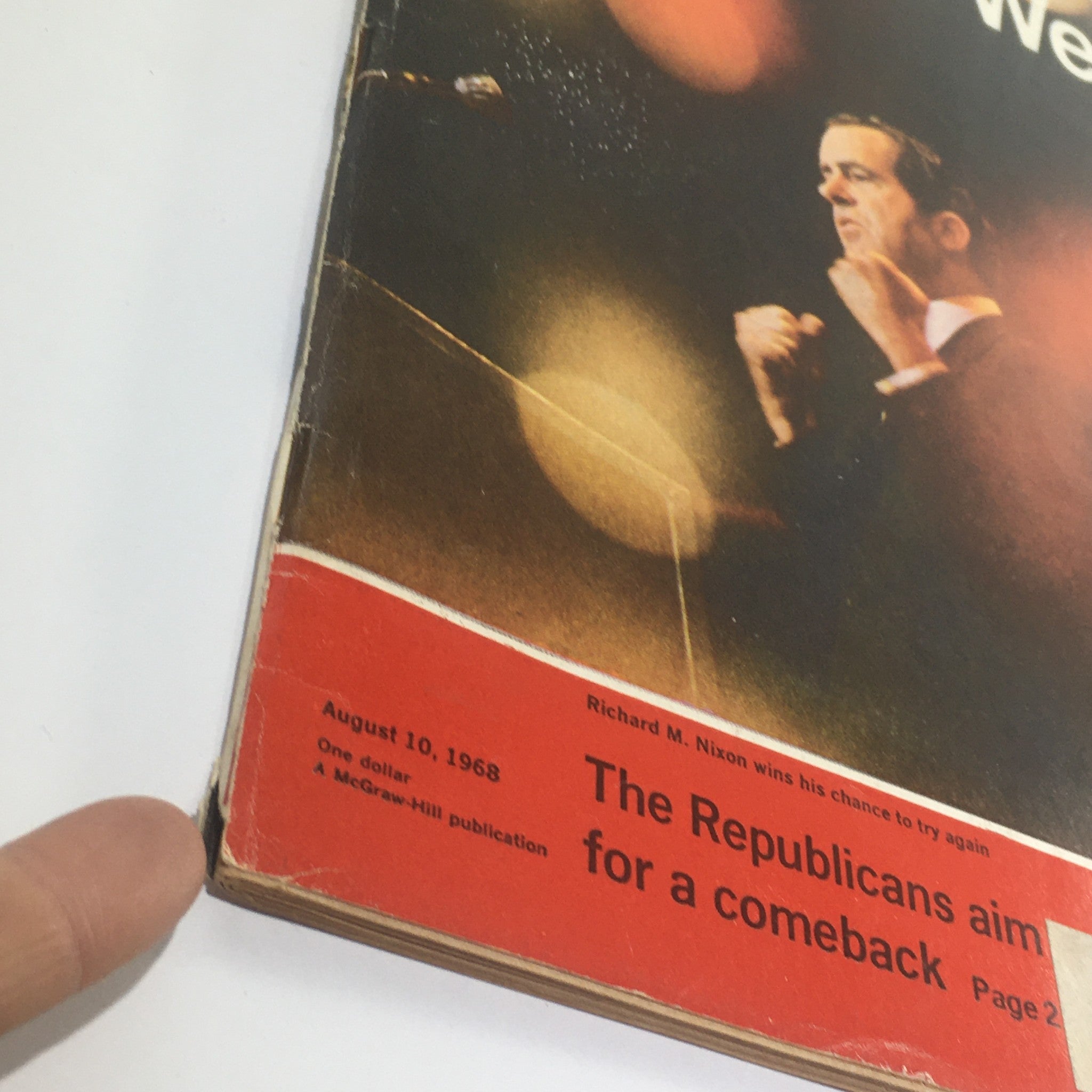 Business Week Magazine: August 10 1968 - Richard M. Nixon Wins His Chance To Try