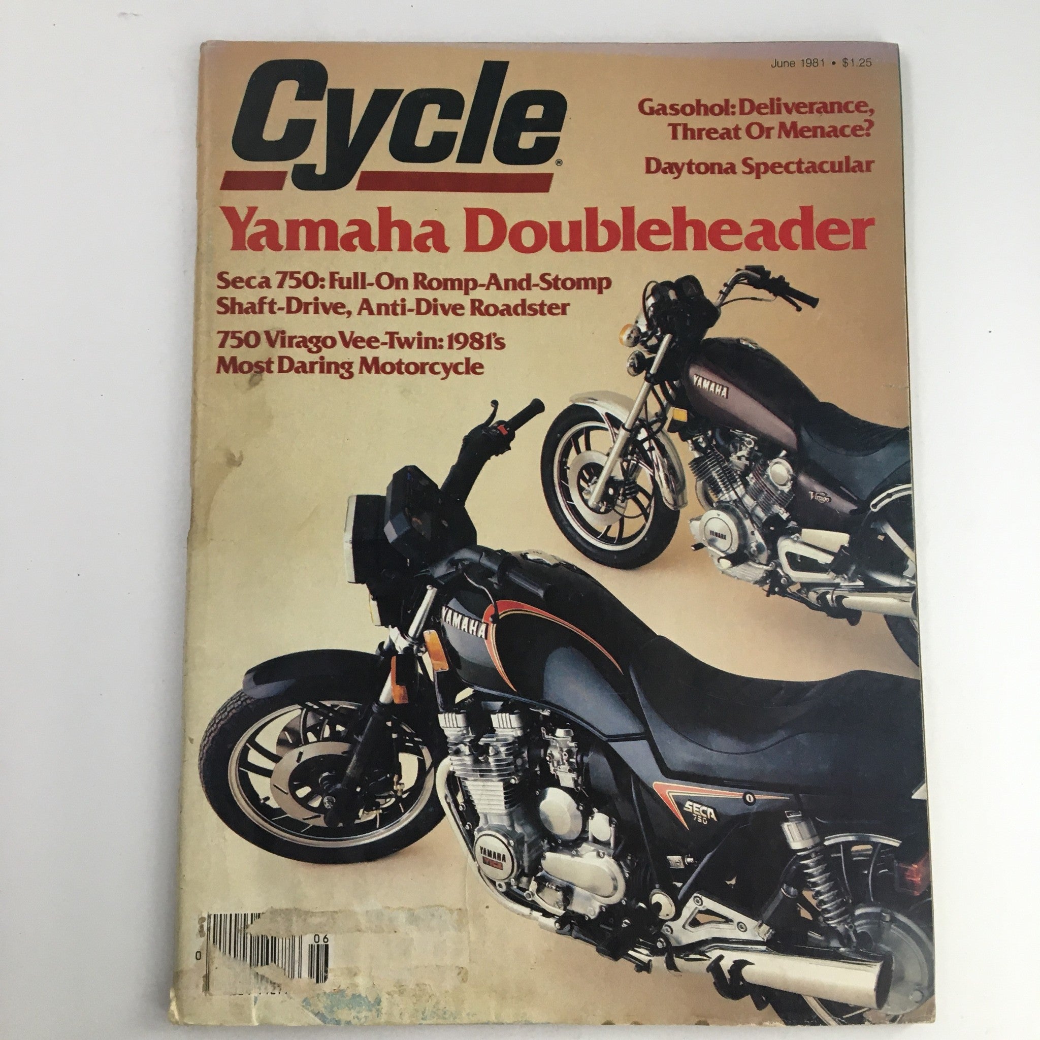 Cycle Magazine June 1981 Yamaha Doubleheader Seca 750 & 750 Virago Vee-Twin