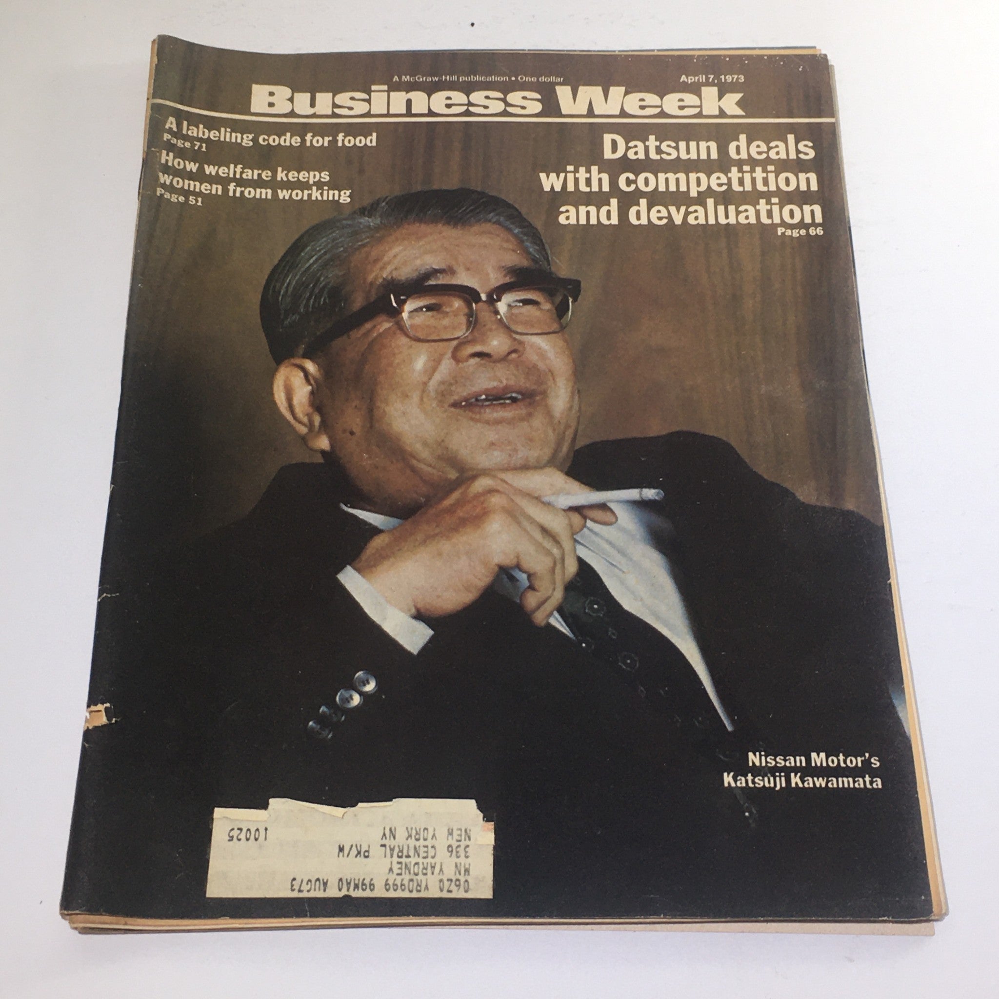 Business Week Magazine: April 7 1973 - Nissan Motor's Katsuji Kawamata