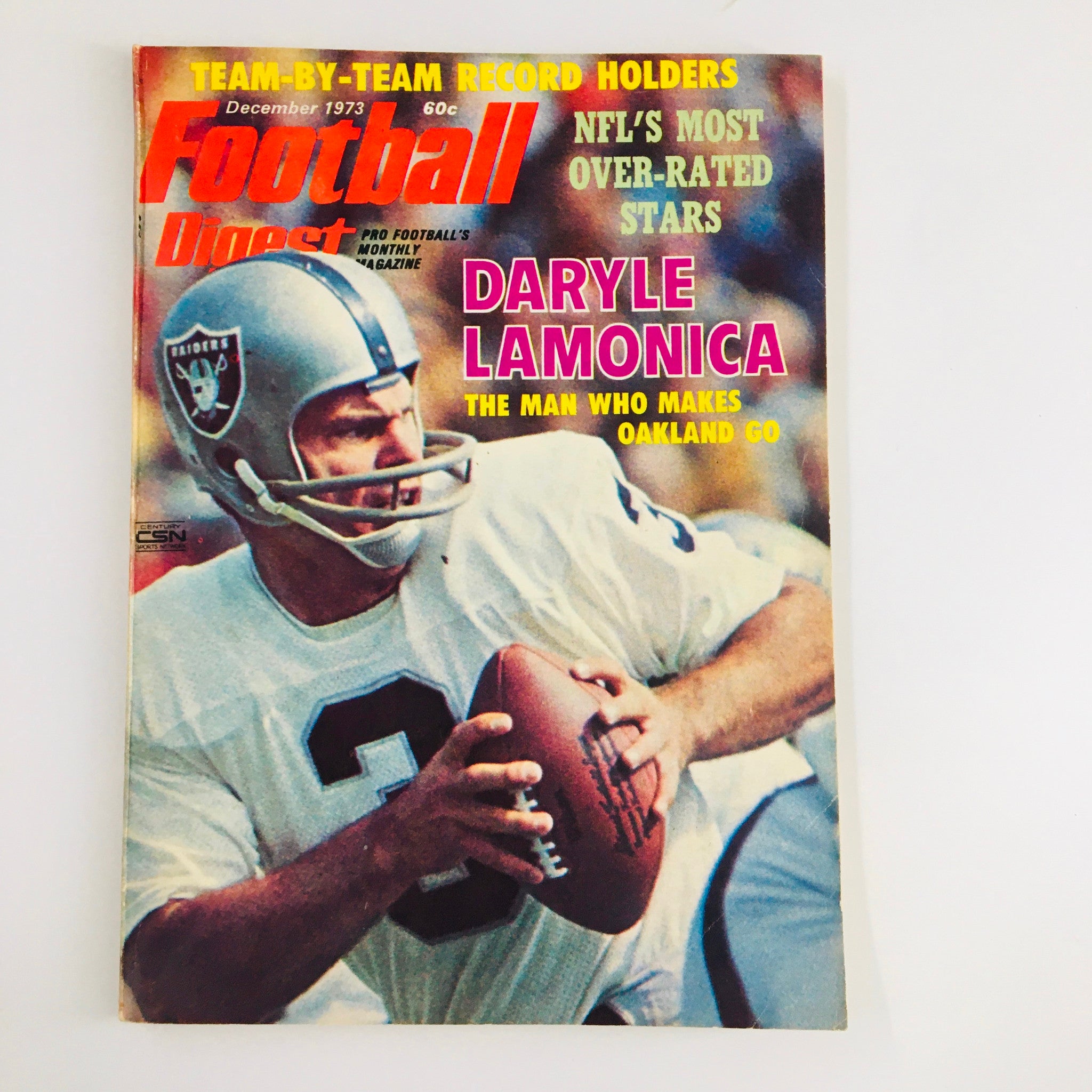 VTG Football Digest Magazine December 1973 Daryle Lamonica Cover No Label