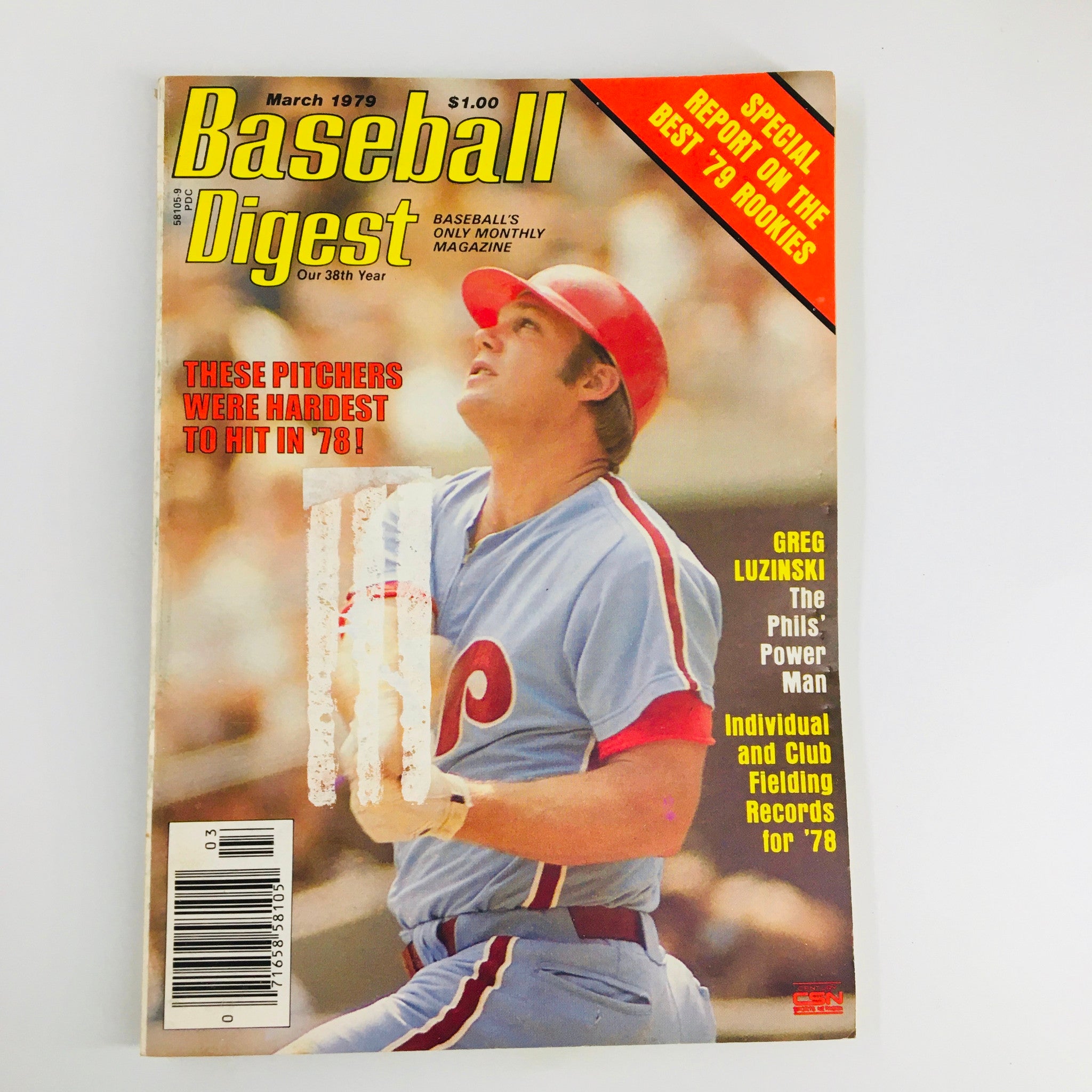 VTG Baseball Digest Magazine March 1979 Greg Luzinski The Phil's Power Man