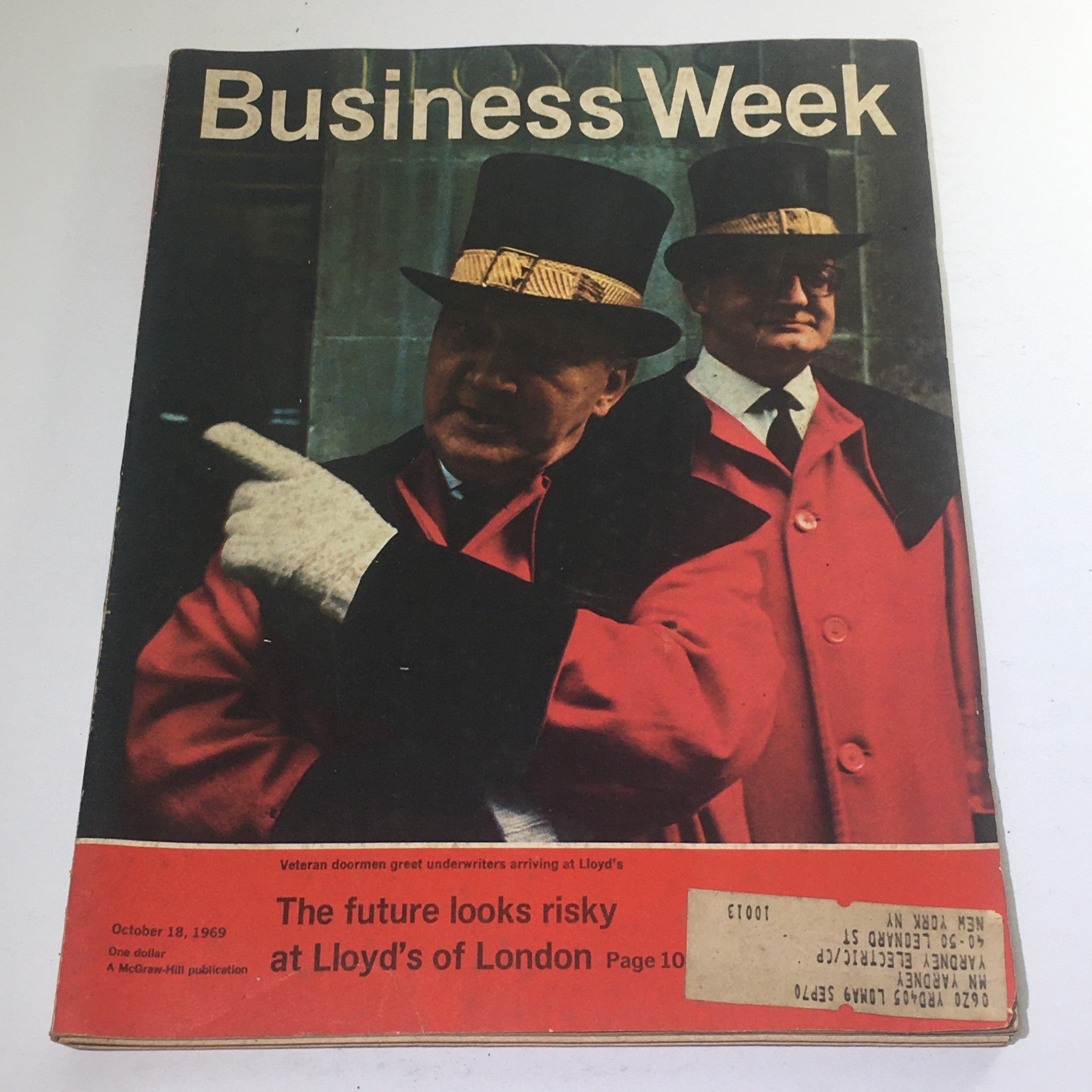 Business Week Magazine: October 18 1969 - Veteran Doorman Greet Underwriters