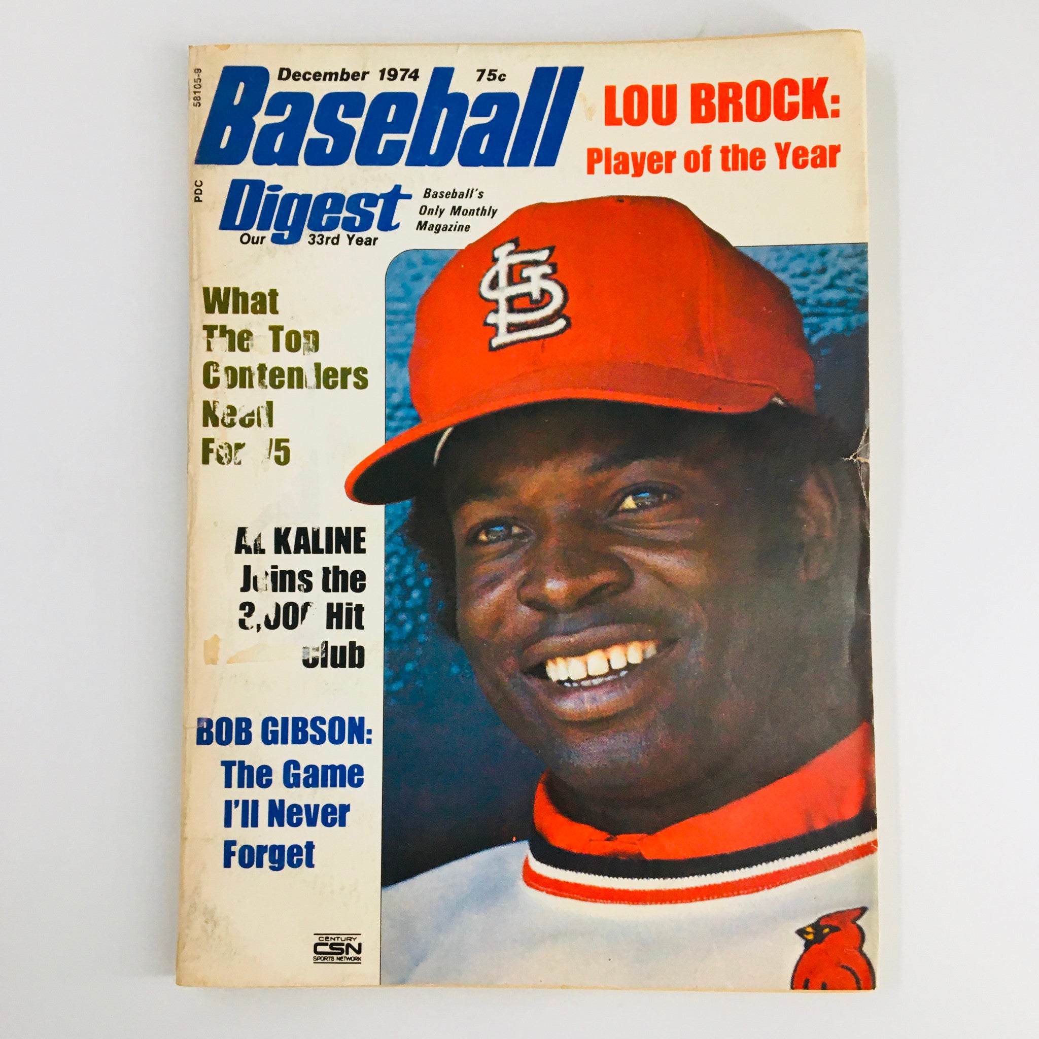 VTG Baseball Digest Magazine December 1974 Bob Gibson The Game I'll Never Forget