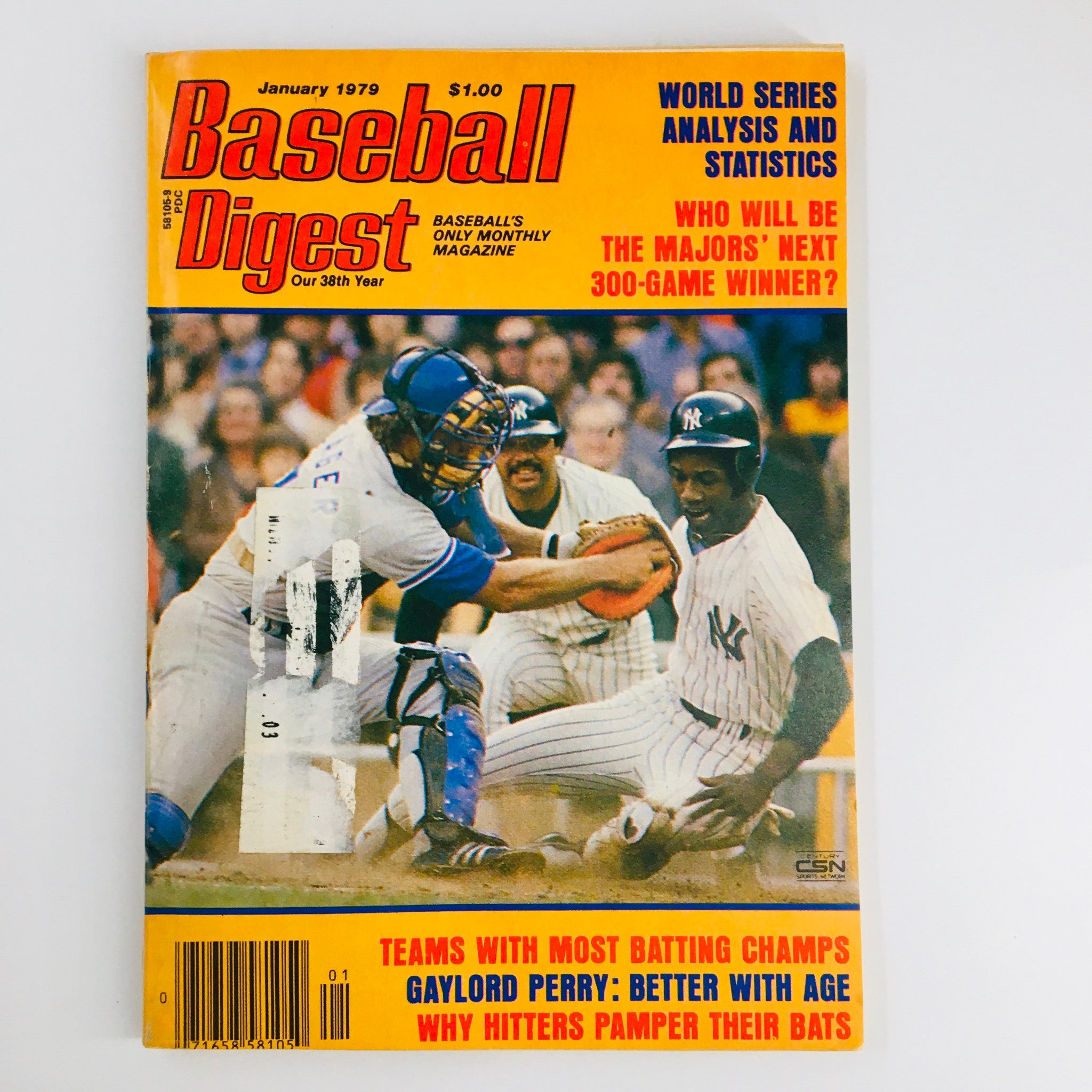 VTG Baseball Digest Magazine January 1979 Paul Blair, Yeager in the World Series