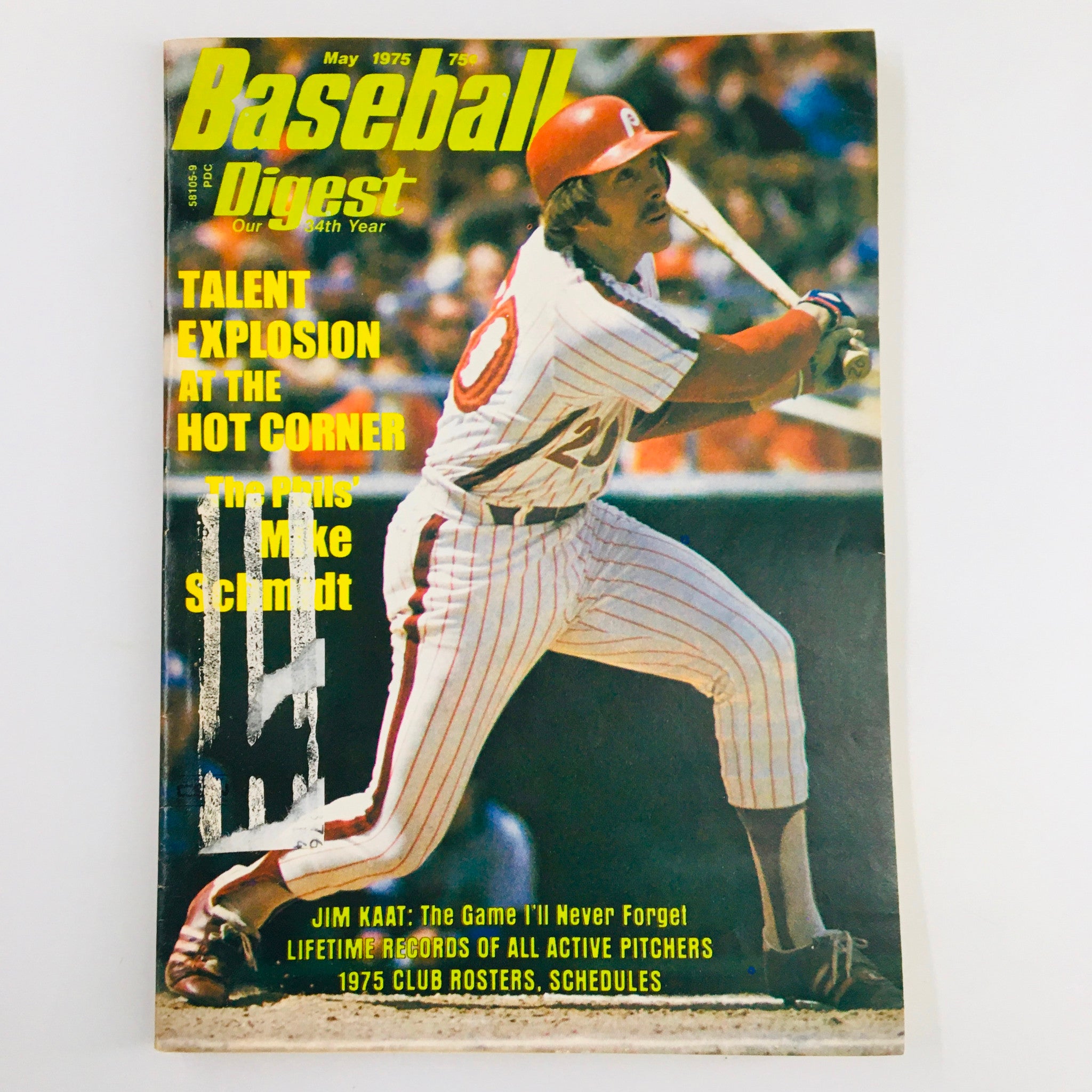 VTG Baseball Digest Magazine May 1975 The Phil's Mike Schmidt & Jim Kaat Feature