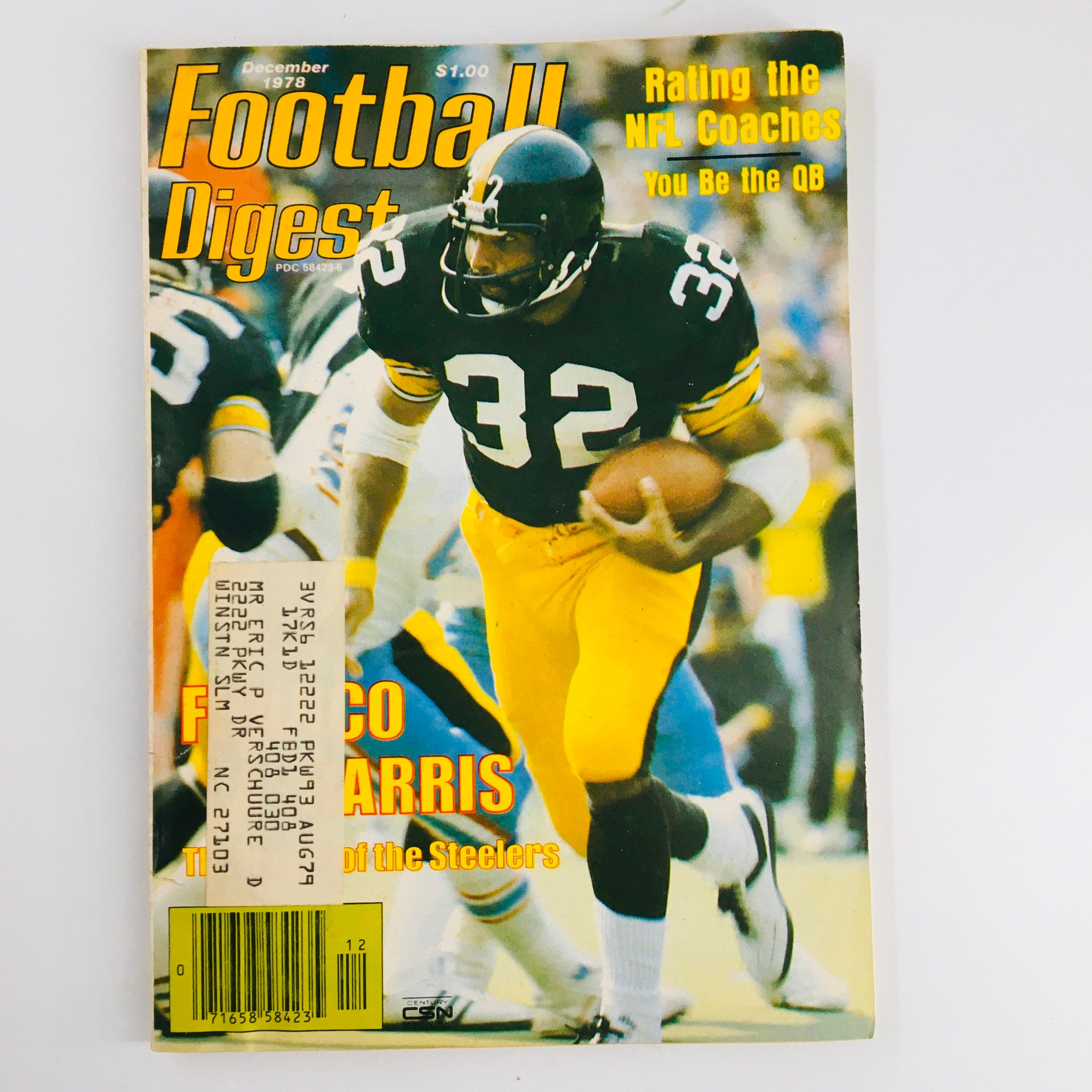 VTG Football Digest Magazine December 1978 Franco Harris Heart of the Steelers