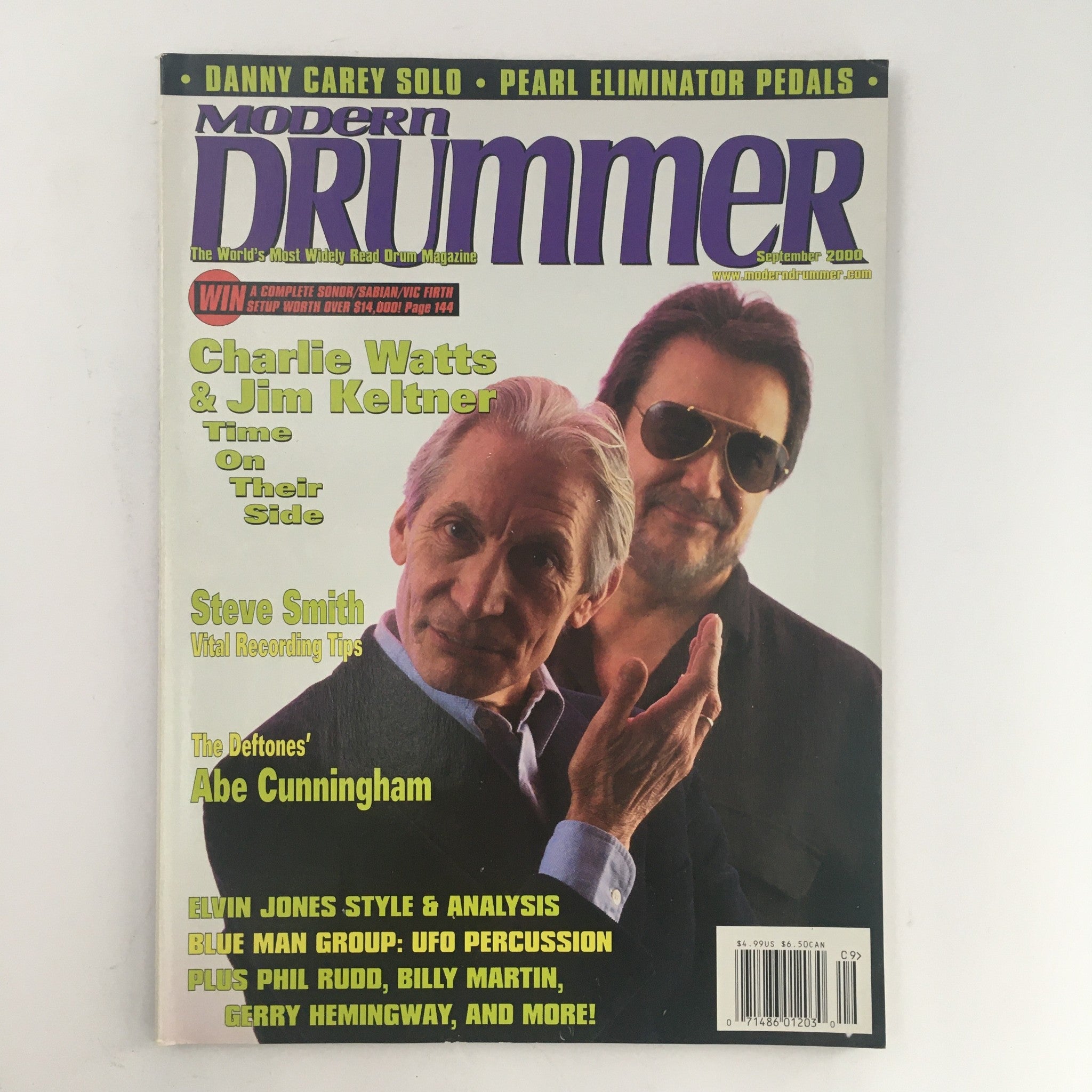 Modern Drummer Magazine September 2000 Charlie Watts & Jim Keltner & Steve Smith