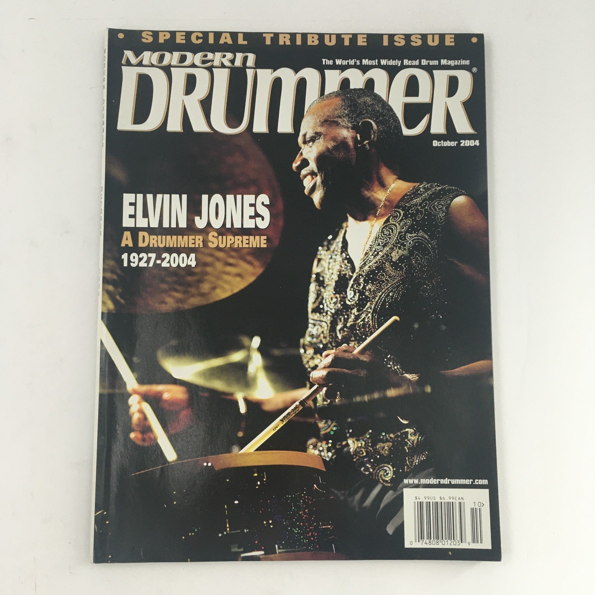 Modern Drummer Magazine October 2004 A Drummer Supreme Elvin Jones 1927-2004