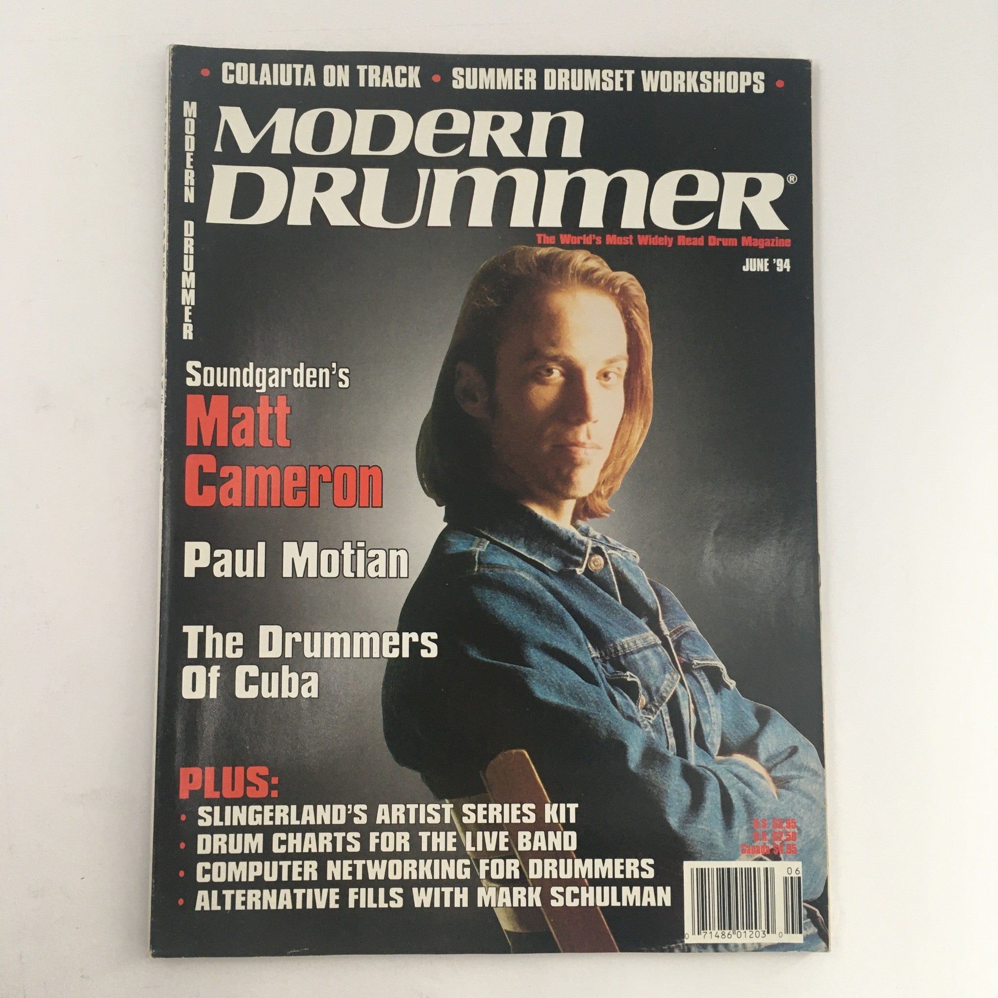 Modern Drummer Magazine June 1994 Matt Cameron & Paul Motian & Mark Schulman, VG