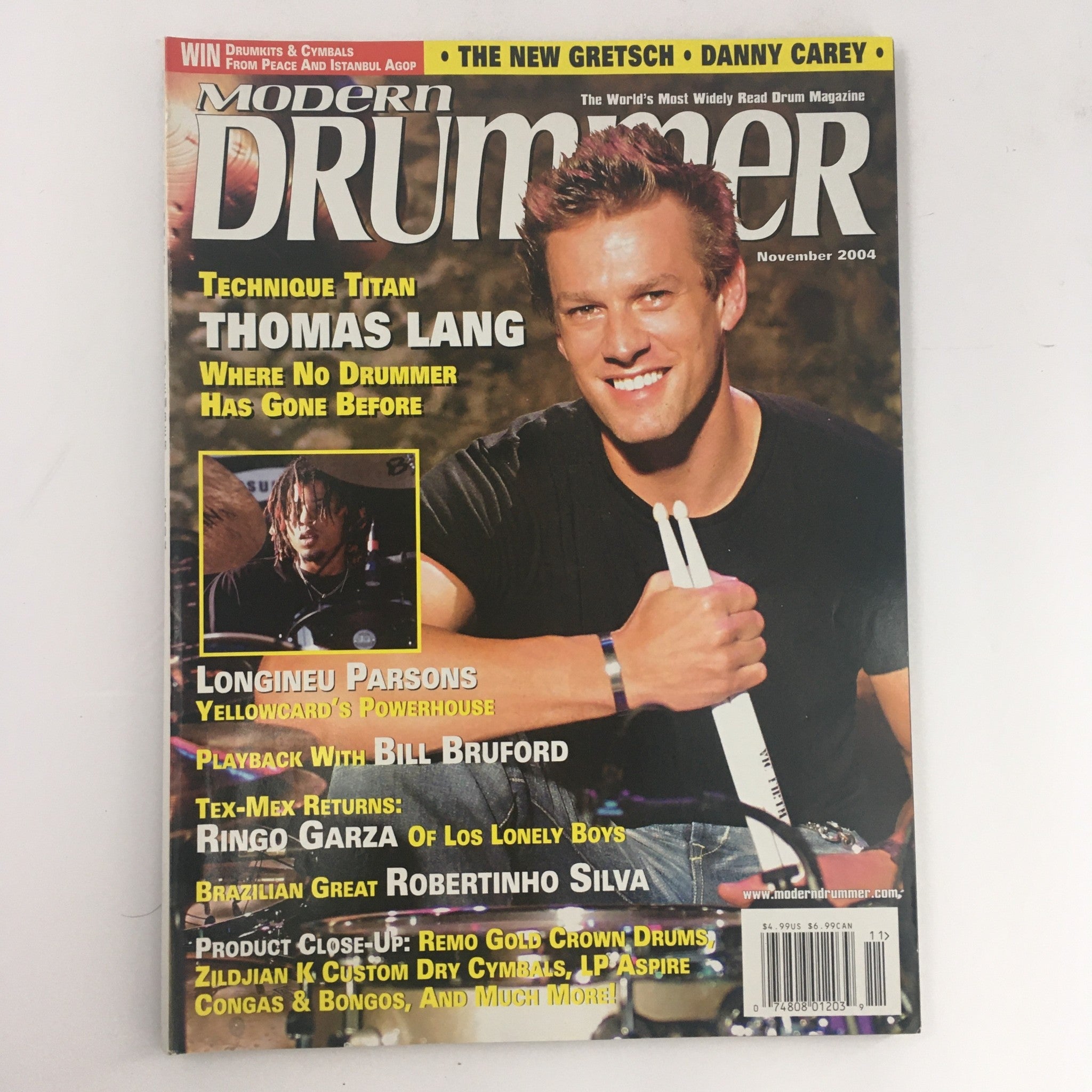 Modern Drummer Magazine November 2004 Thomas Lang & Longineu Parsons, VG