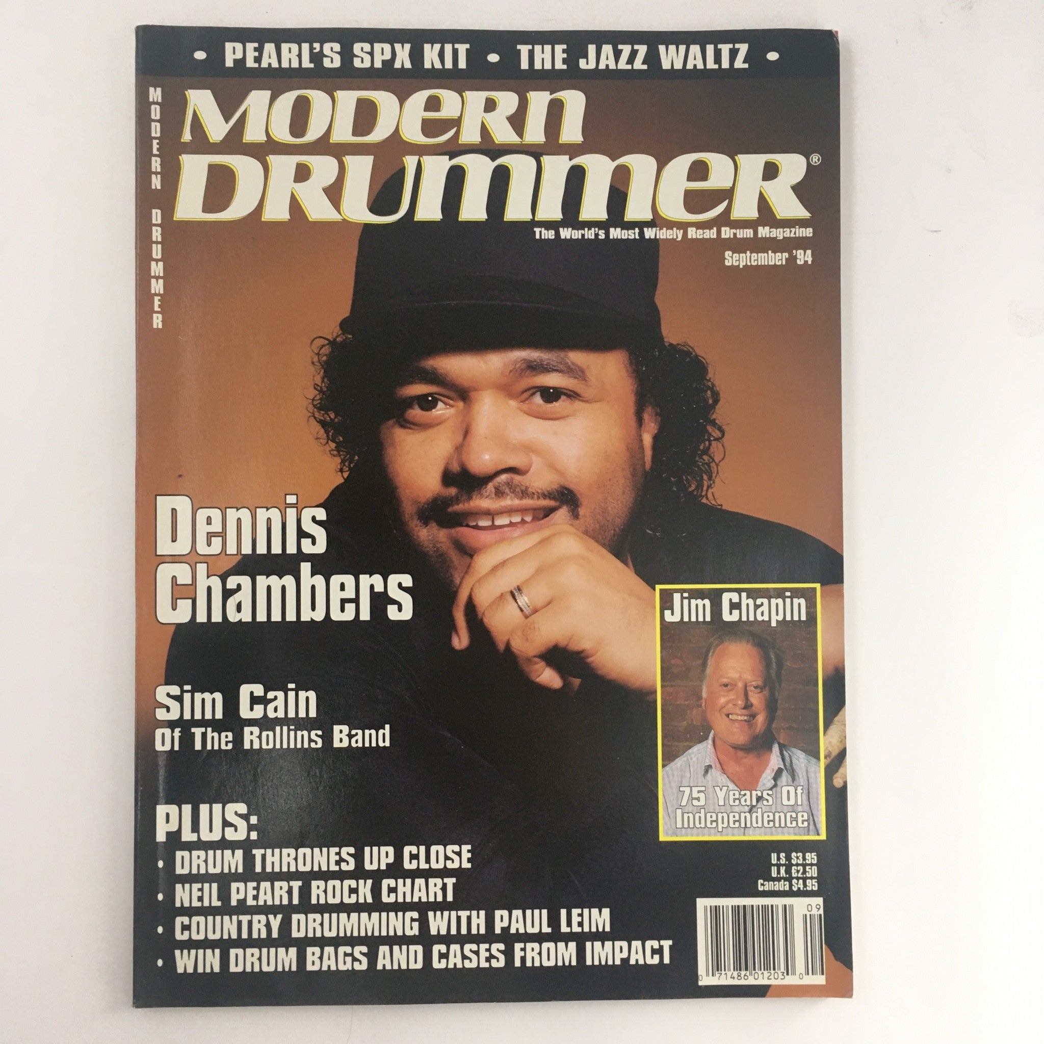 Modern Drummer Magazine September 1994 Dennis Chambers & Jim Chapin & Sim Cain