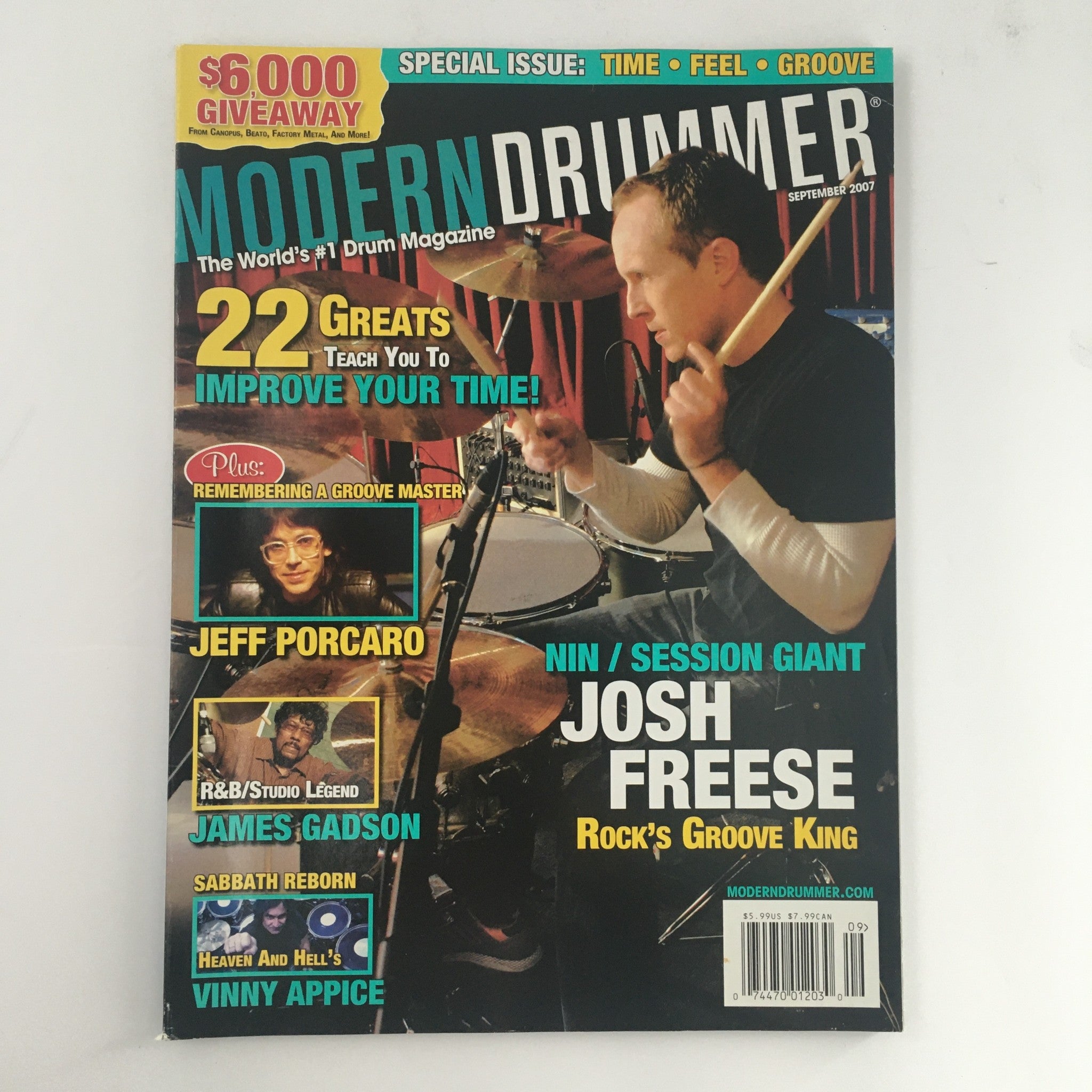 Modern Drummer Magazine September 2007 Josh Freese & Jeff Pocaro & James Gadson