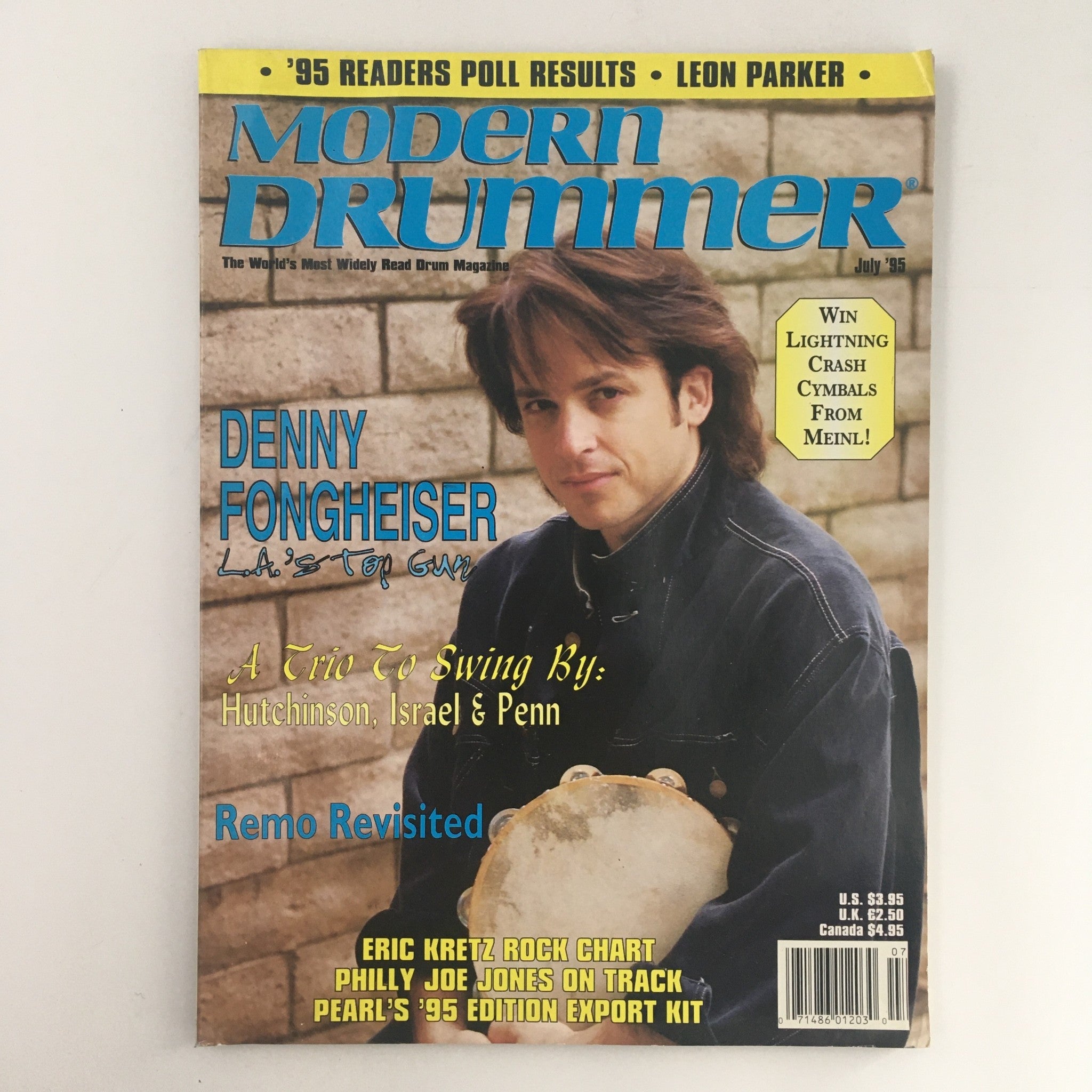 Modern Drummer Magazine July 1995 Denny Fongheiser & Leon Parker & Eric Kretz