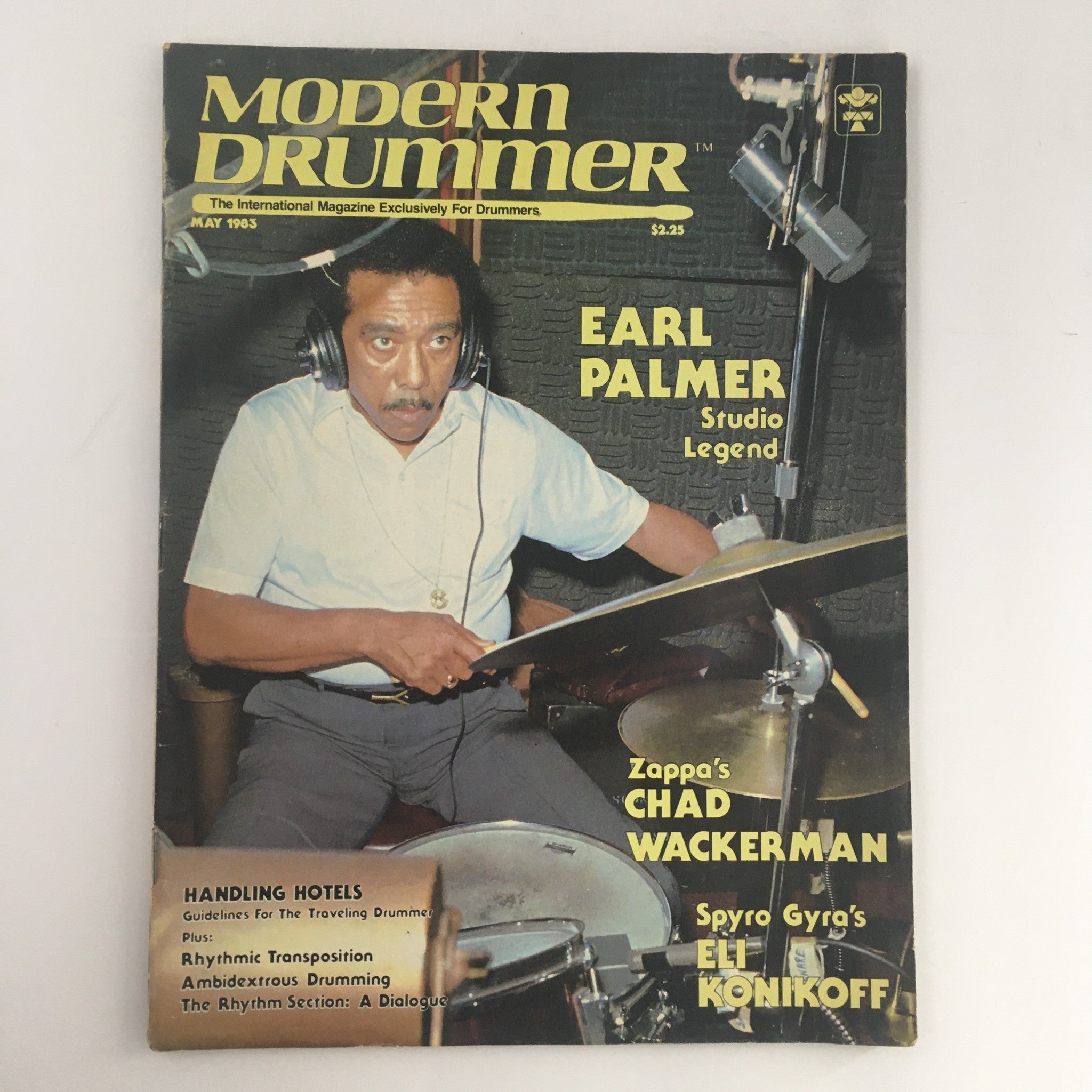 Modern Drummer Magazine May 1983 Earl Palmer & Chad Wackerman & Eli Konikoff, VG