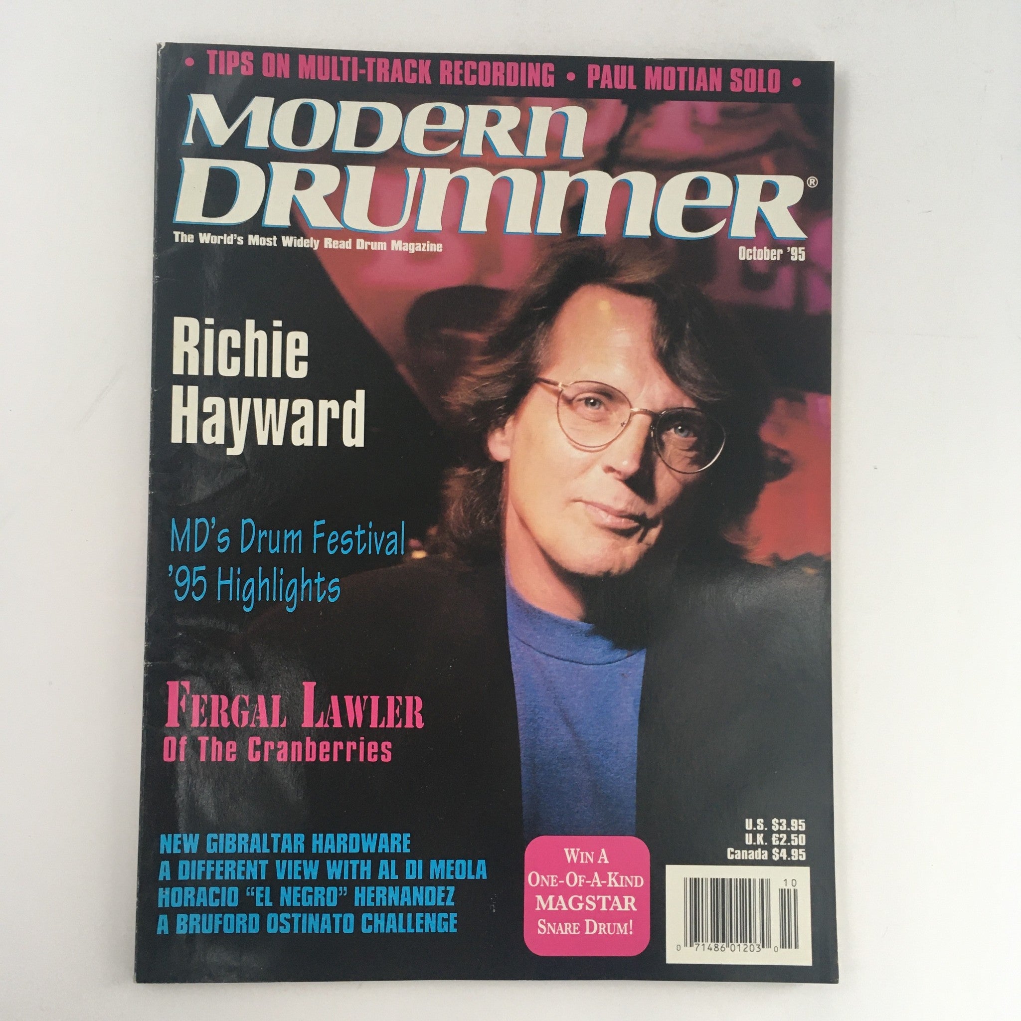 Modern Drummer Magazine October 1995 Richie Hayward, Fergal Lawler & Al Di Medla