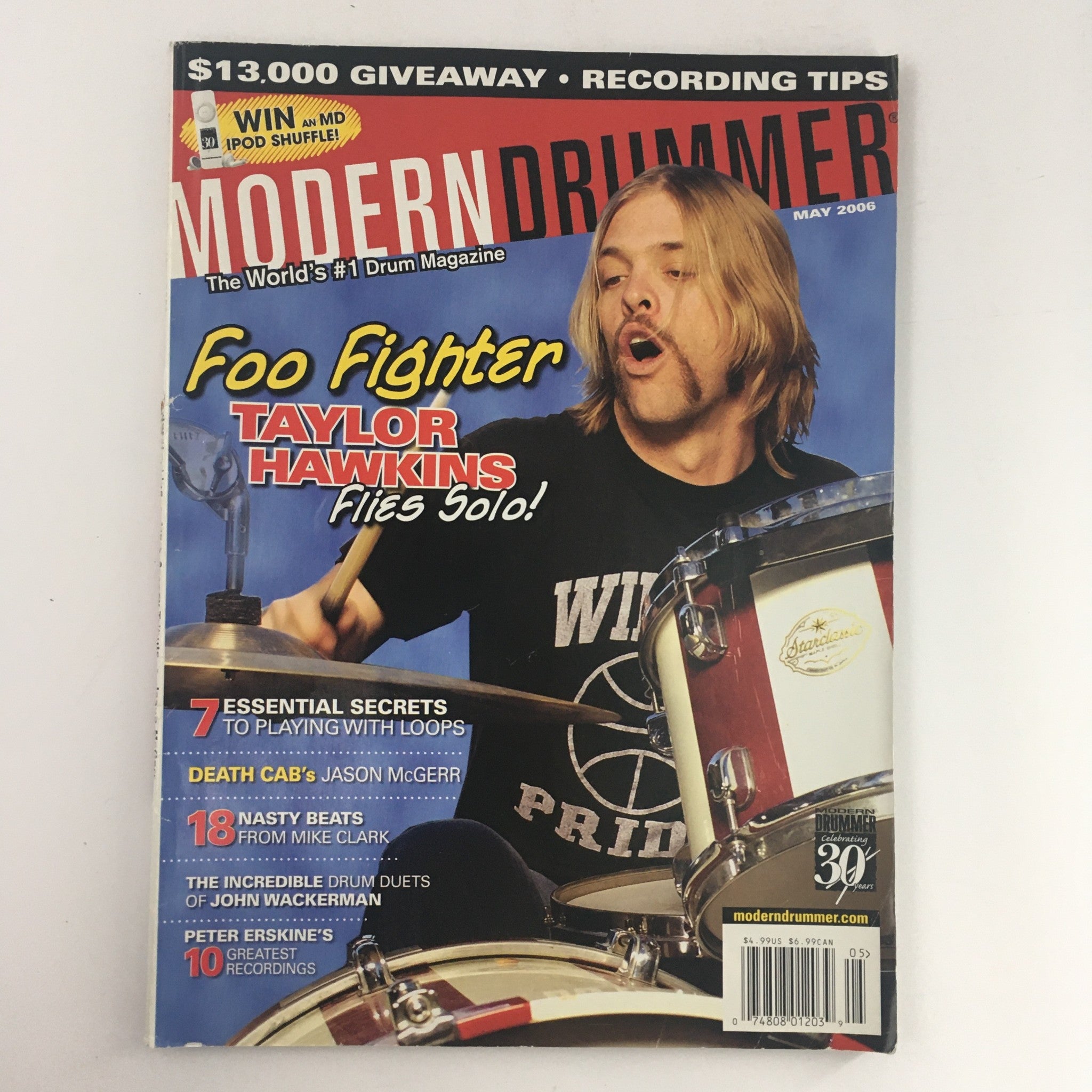 Modern Drummer Magazine May 2006 Taylor Hawkins & Jason McNegger & Mike Clark