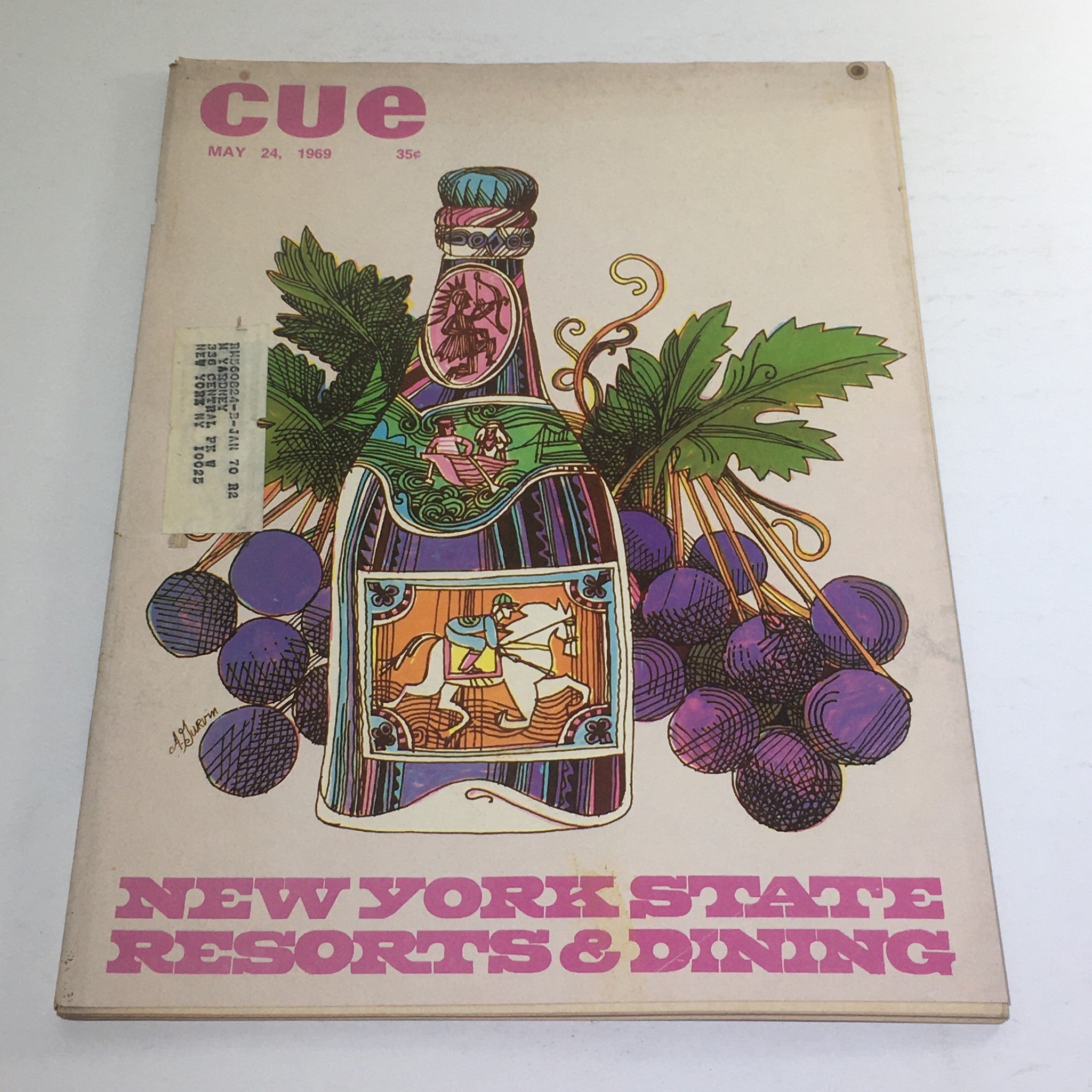 Cue Magazine: May 24 1969 - Full Magazine/Theme Cover Abe Gurvin