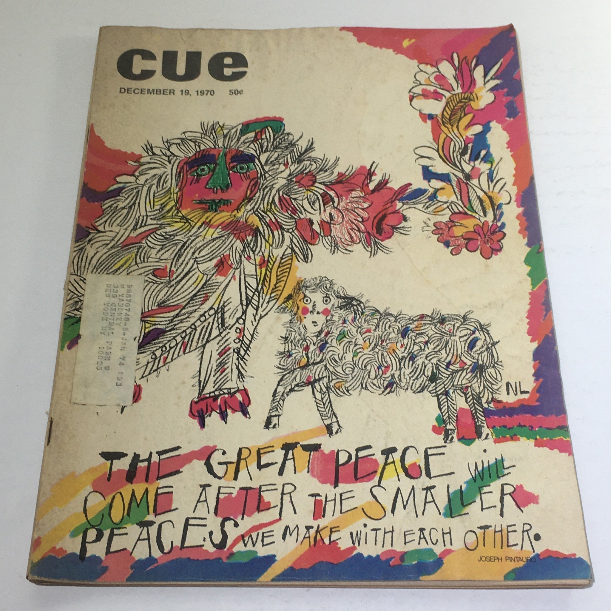 Cue Magazine: December 19 1970 - The Great Peace Full Magazine Theme Cover