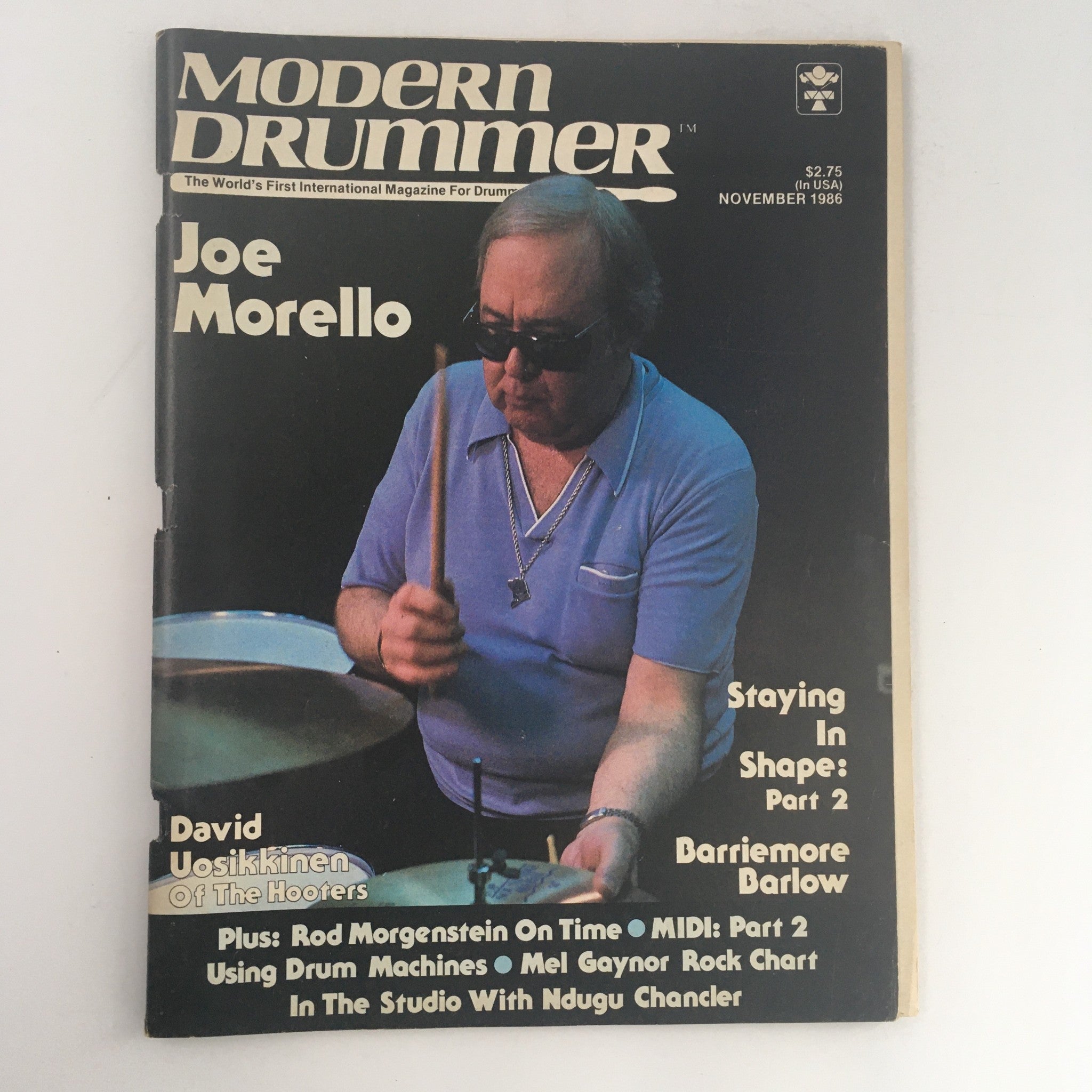 Modern Drummer Magazine November 1986 Joe Morello, David Uosikkinen & Mel Gaynor