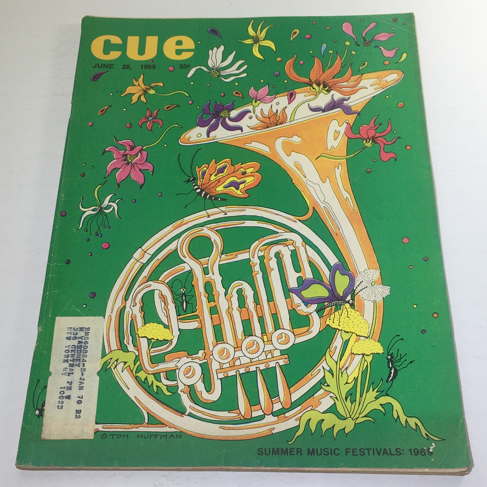 Cue Magazine: June 26 1969 - Summer Music Festival/Theme Cover Tom Huffman