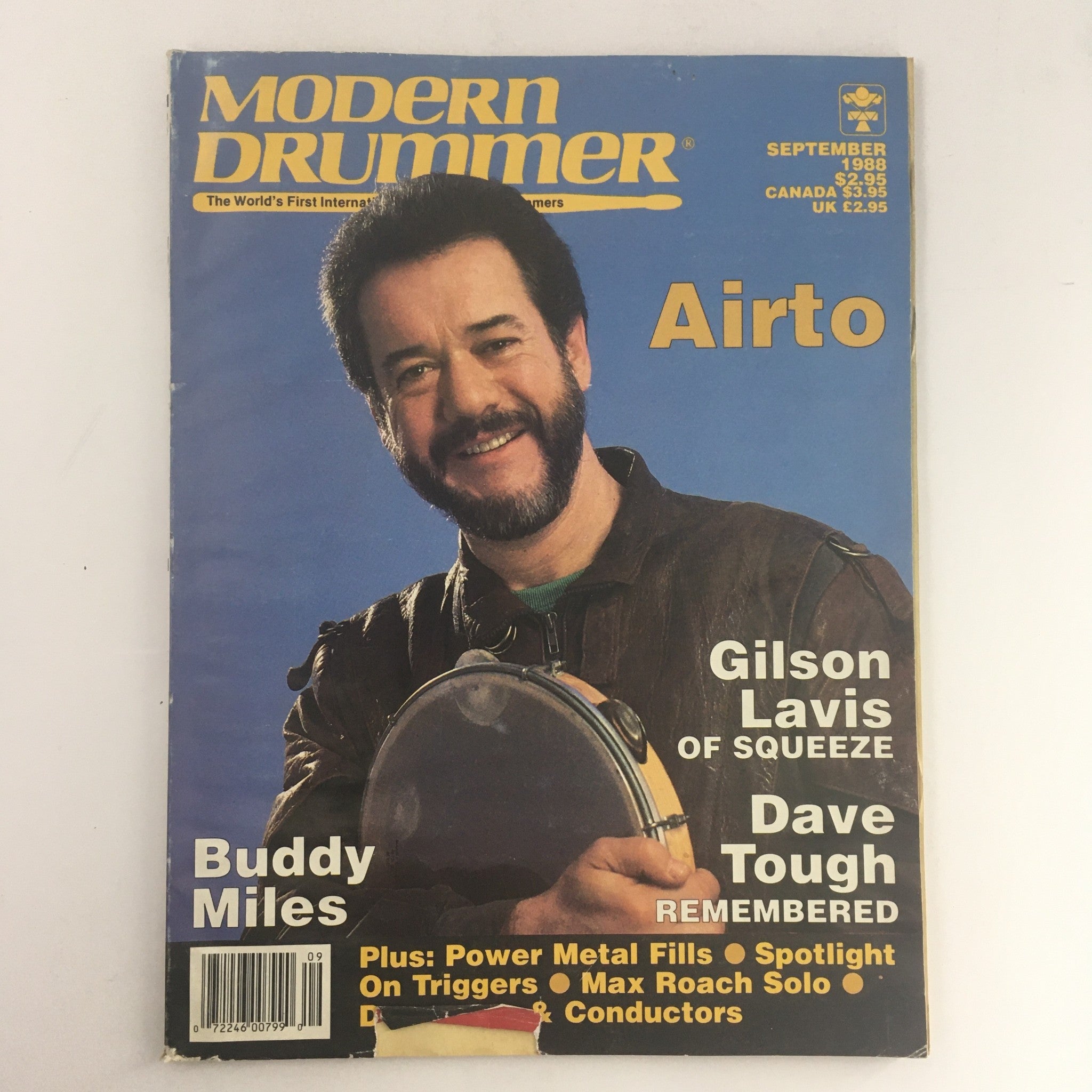 Modern Drummer Magazine September 1988 Airto Moreira & Buddy Miles & Gilson D.