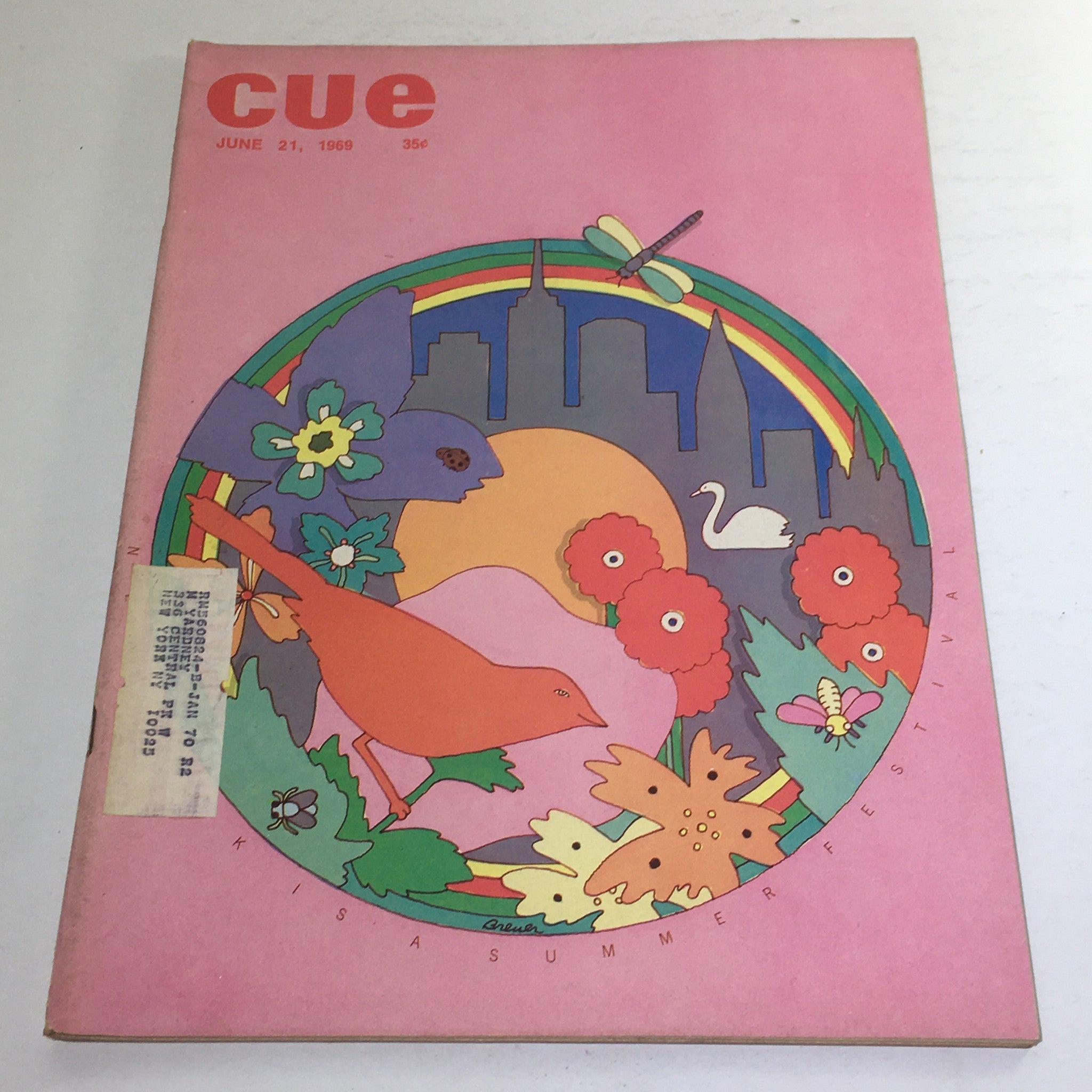 Cue Magazine: June 21 1969 - Kisa Summer Festival/Theme Cover Marcel Breuer