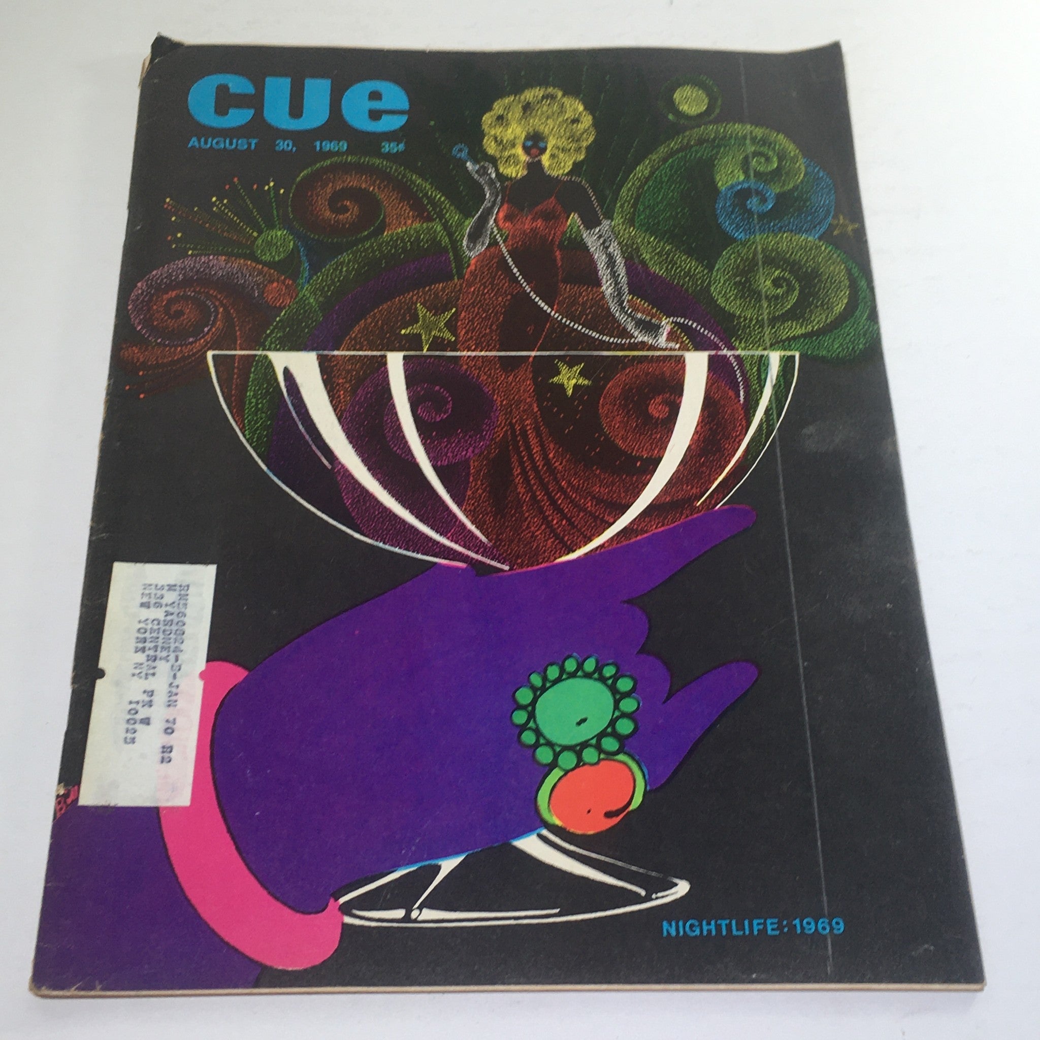 Cue Magazine: August 30 1969 - Nightlife of the Year 1969 Theme Cover