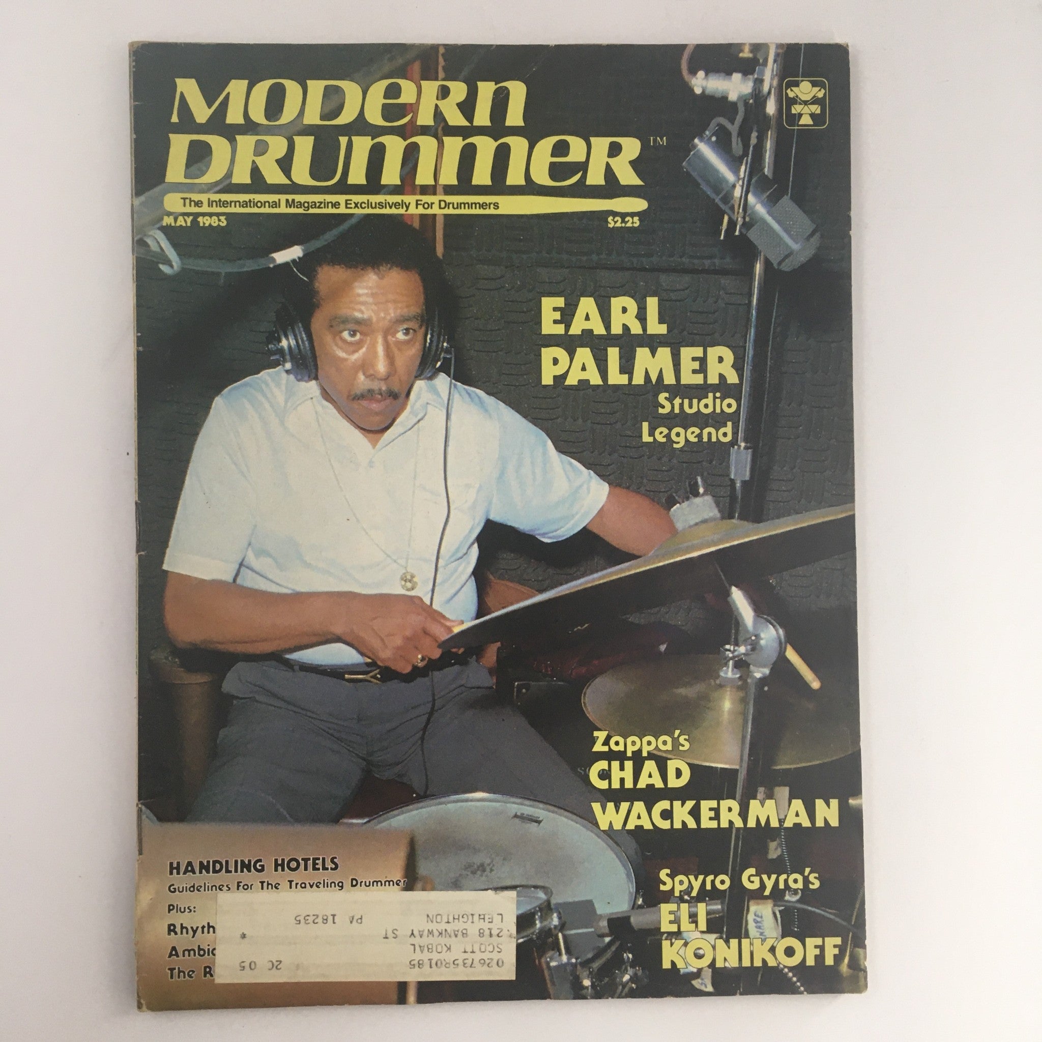 Modern Drummer Magazine May 1983 Earl Palmer & Chad Wackerman & Eli Konikoff VG